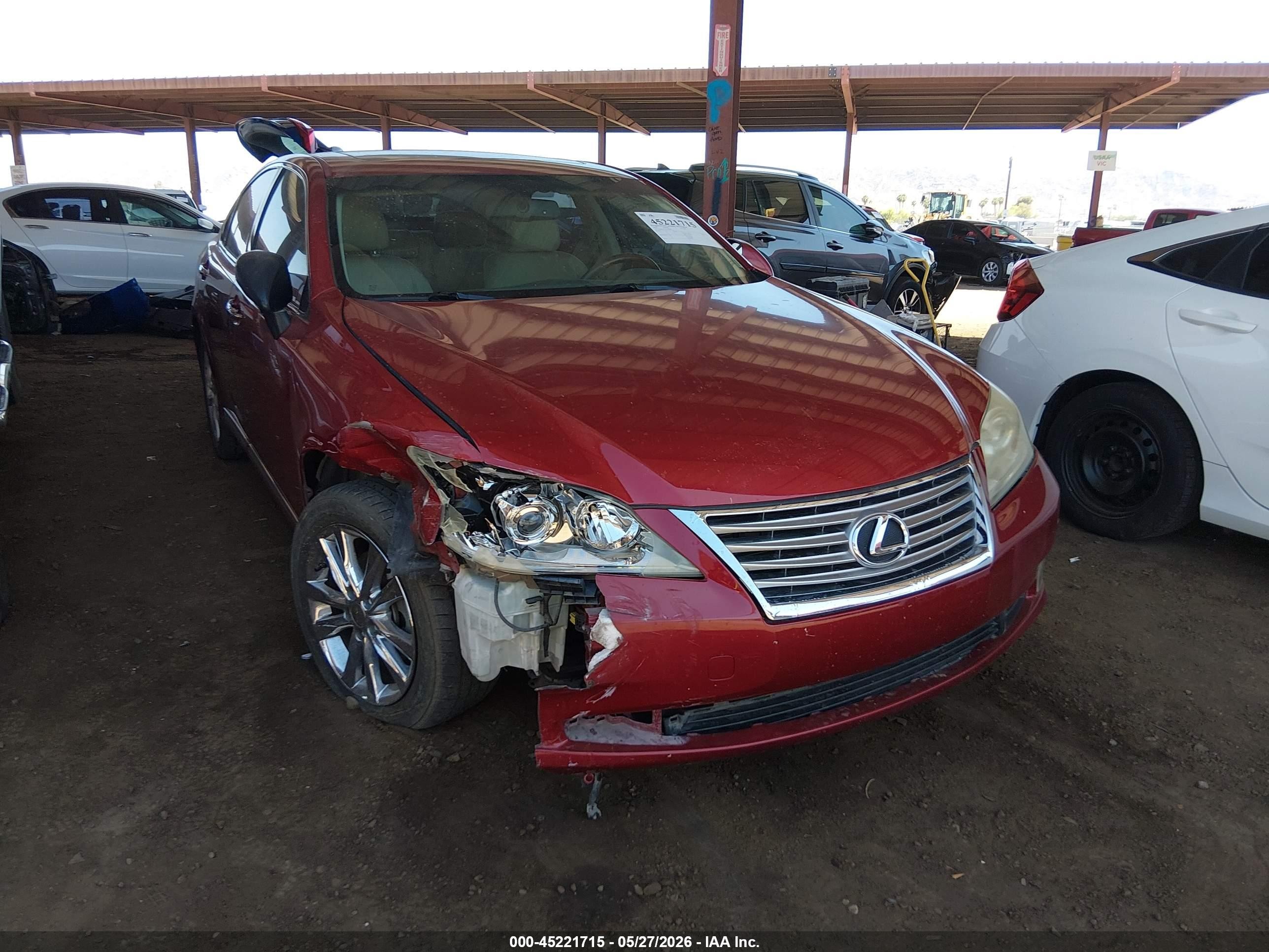 2010 Lexus Es 350   Red vin: JTHBK1EG2A2365086