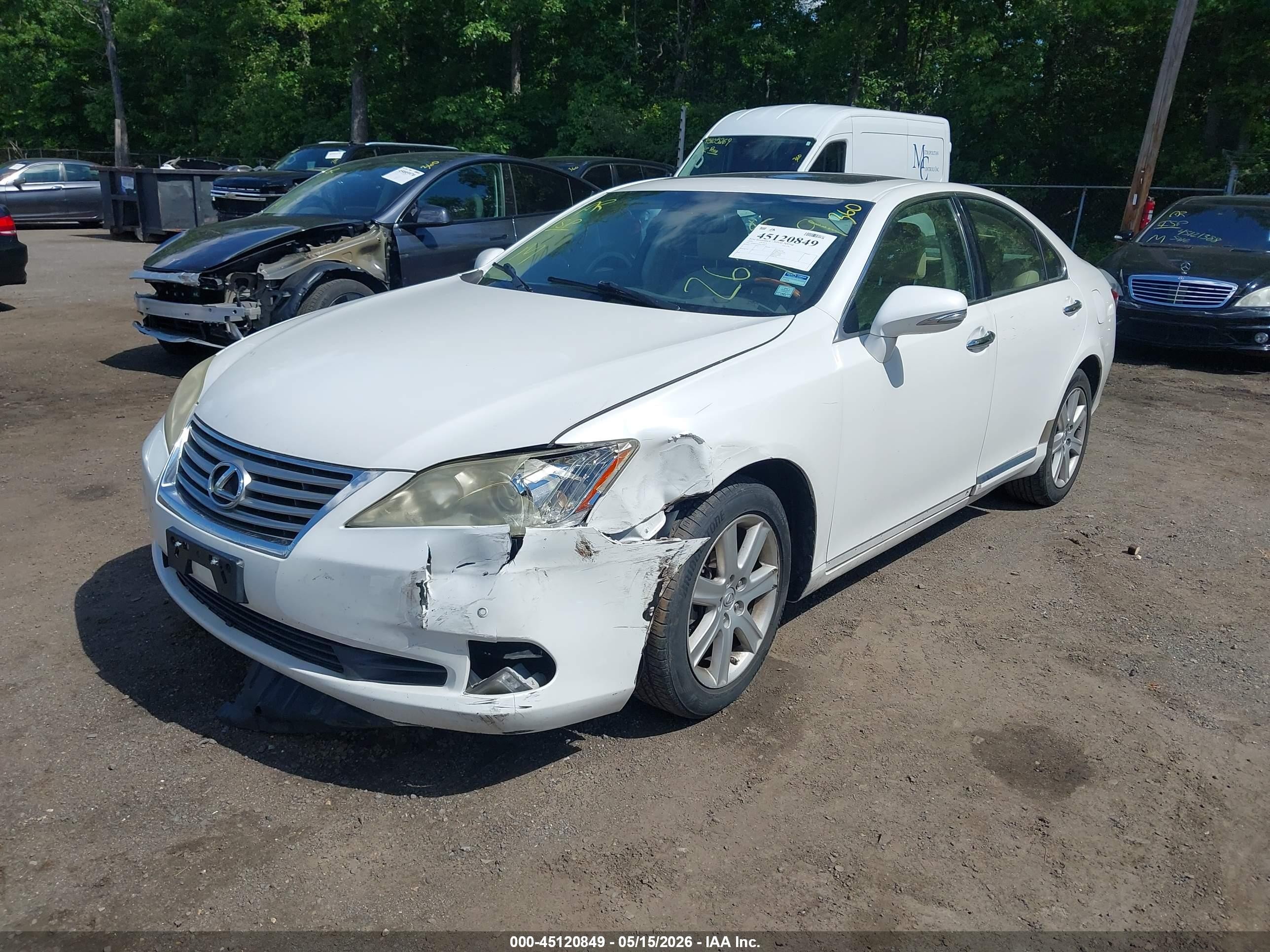 2010 Lexus Es 350 White vin: JTHBK1EG2A2370577