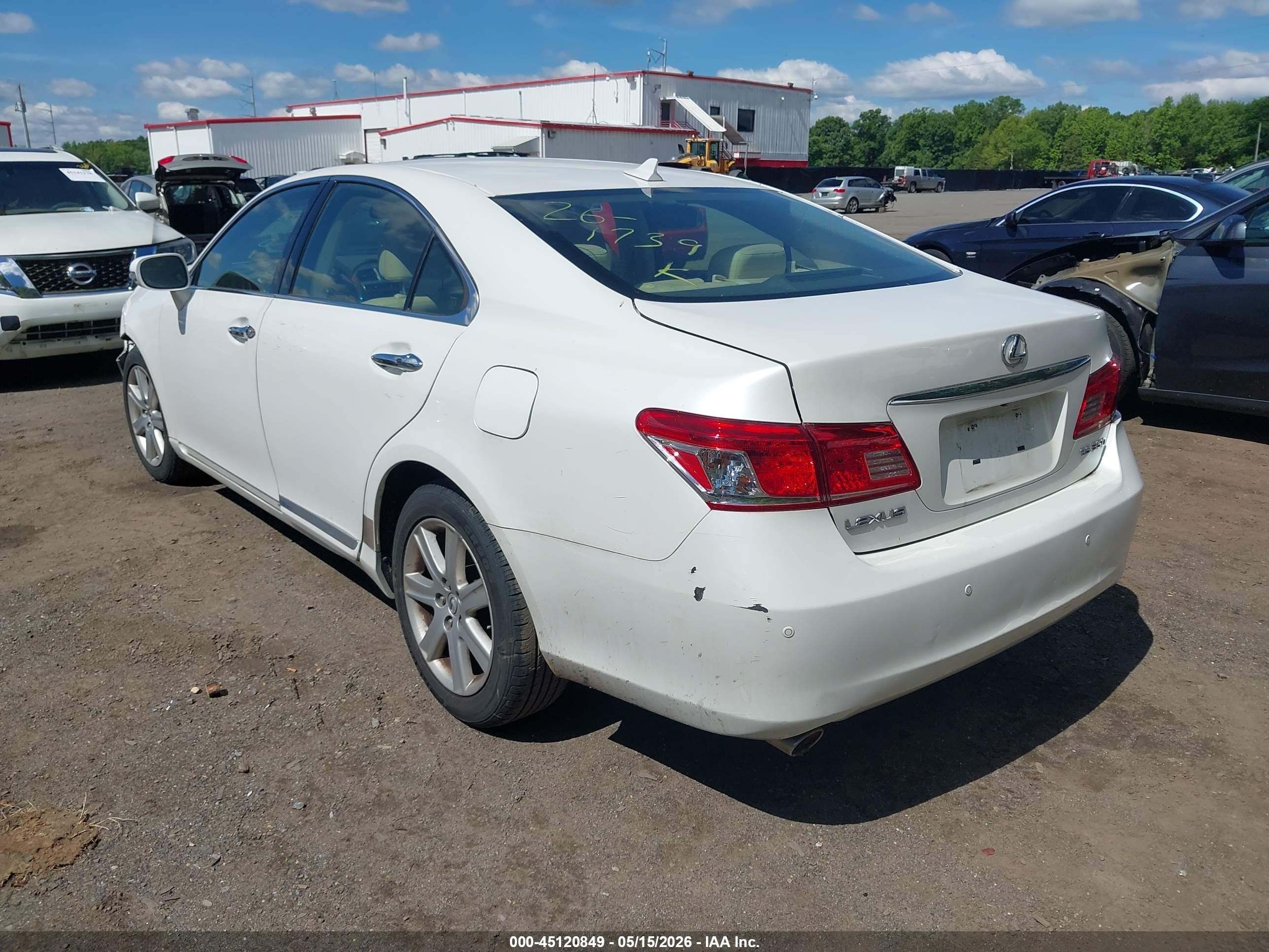 2010 Lexus Es 350 White vin: JTHBK1EG2A2370577