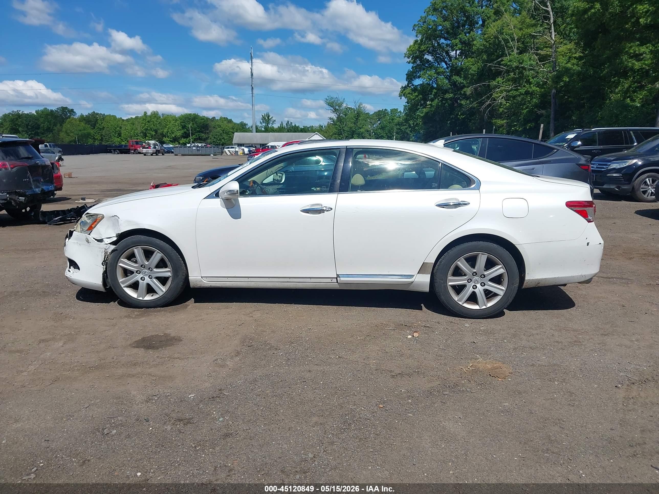 2010 Lexus Es 350 White vin: JTHBK1EG2A2370577