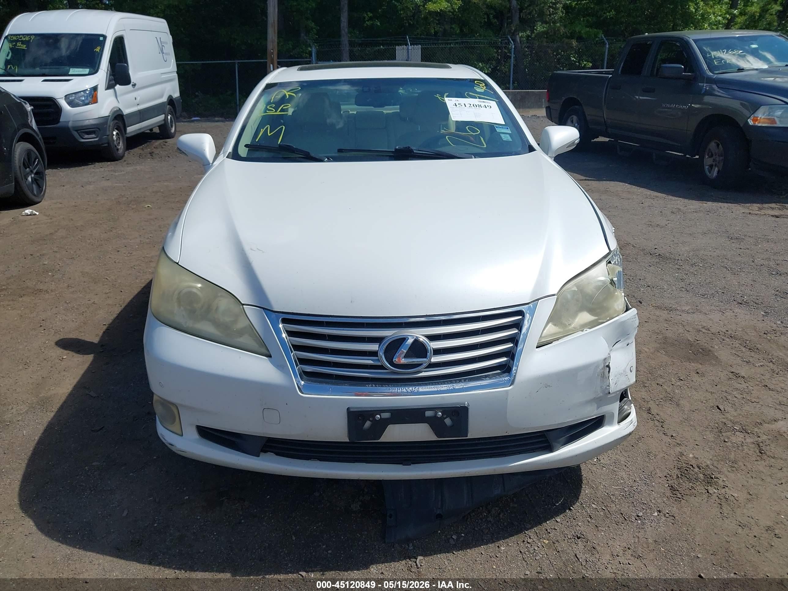 2010 Lexus Es 350 White vin: JTHBK1EG2A2370577