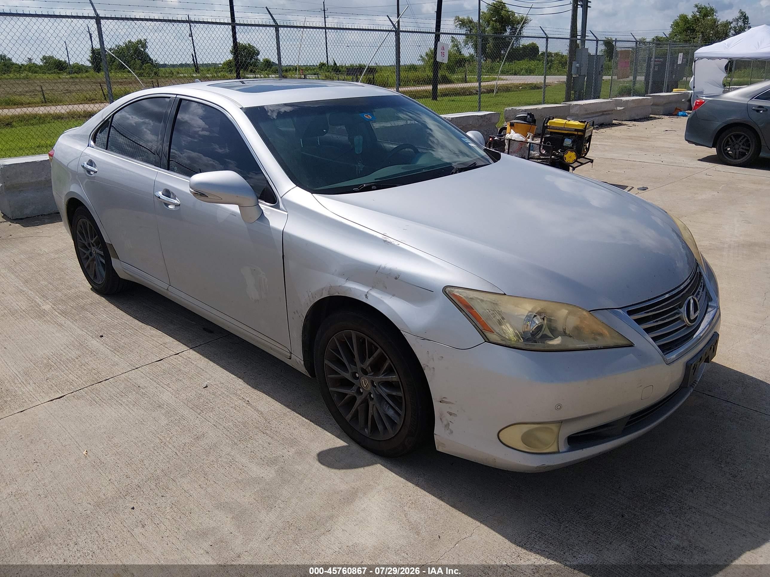 2010 Lexus Es 350   Серебряный vin: JTHBK1EG2A2393406