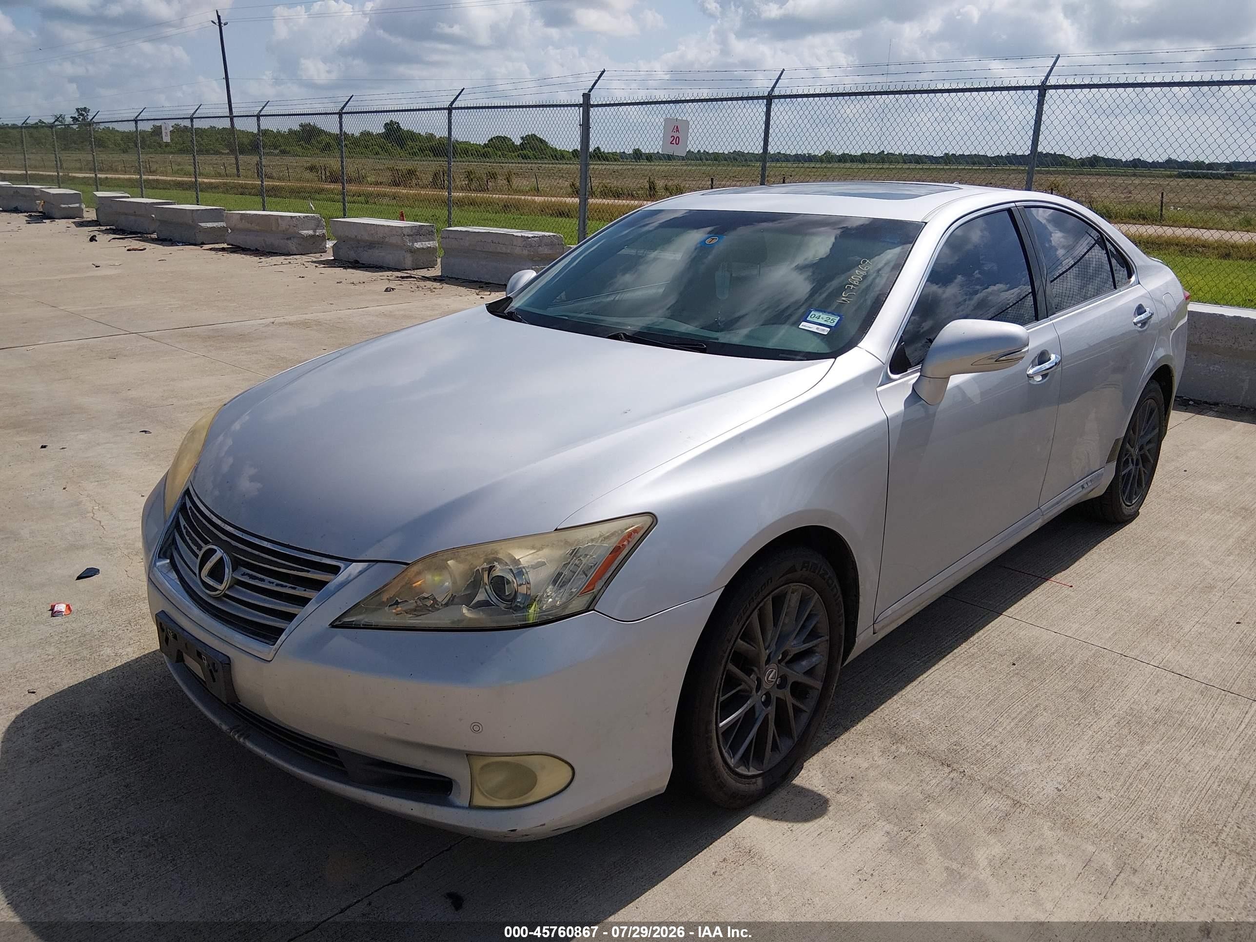 2010 Lexus Es 350   Серебряный vin: JTHBK1EG2A2393406