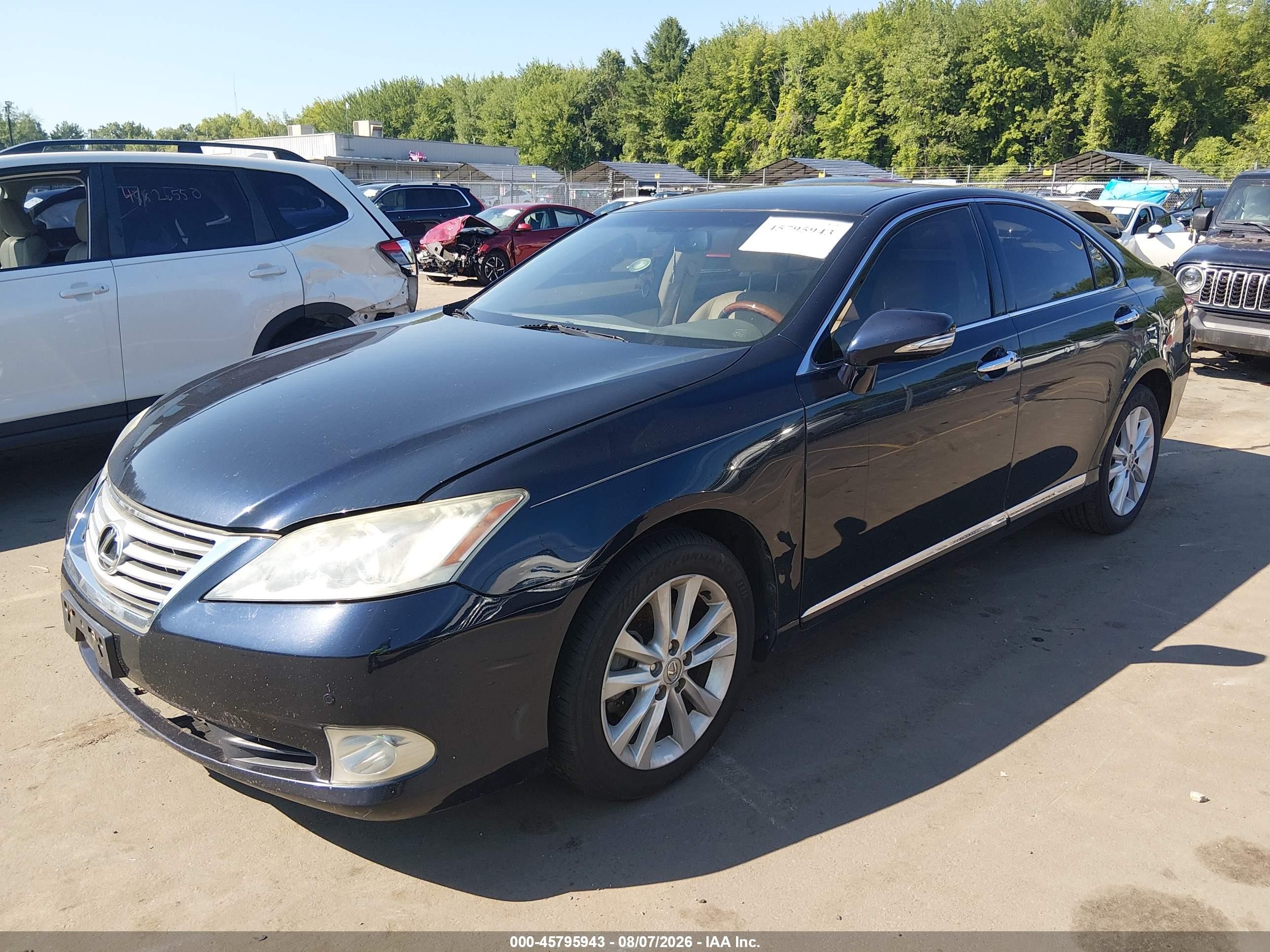 2010 Lexus Es 350   Dark Blue vin: JTHBK1EG2A2408034