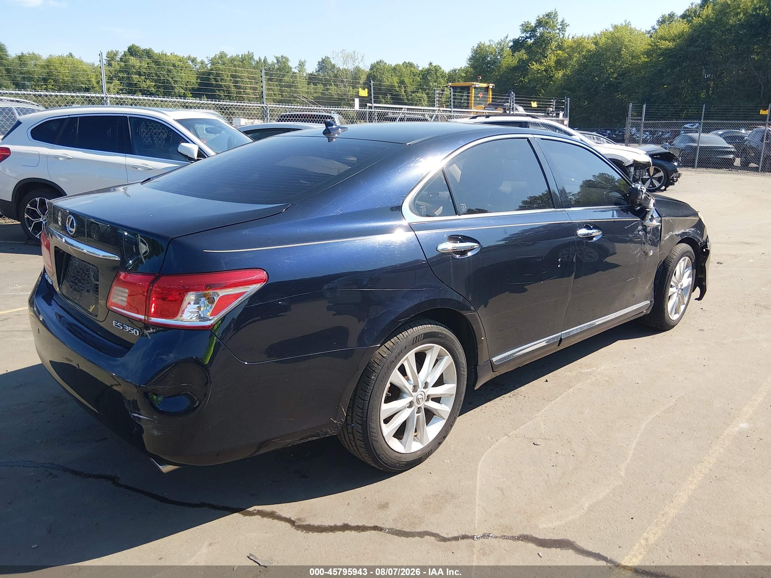 2010 Lexus Es 350   Dark Blue vin: JTHBK1EG2A2408034