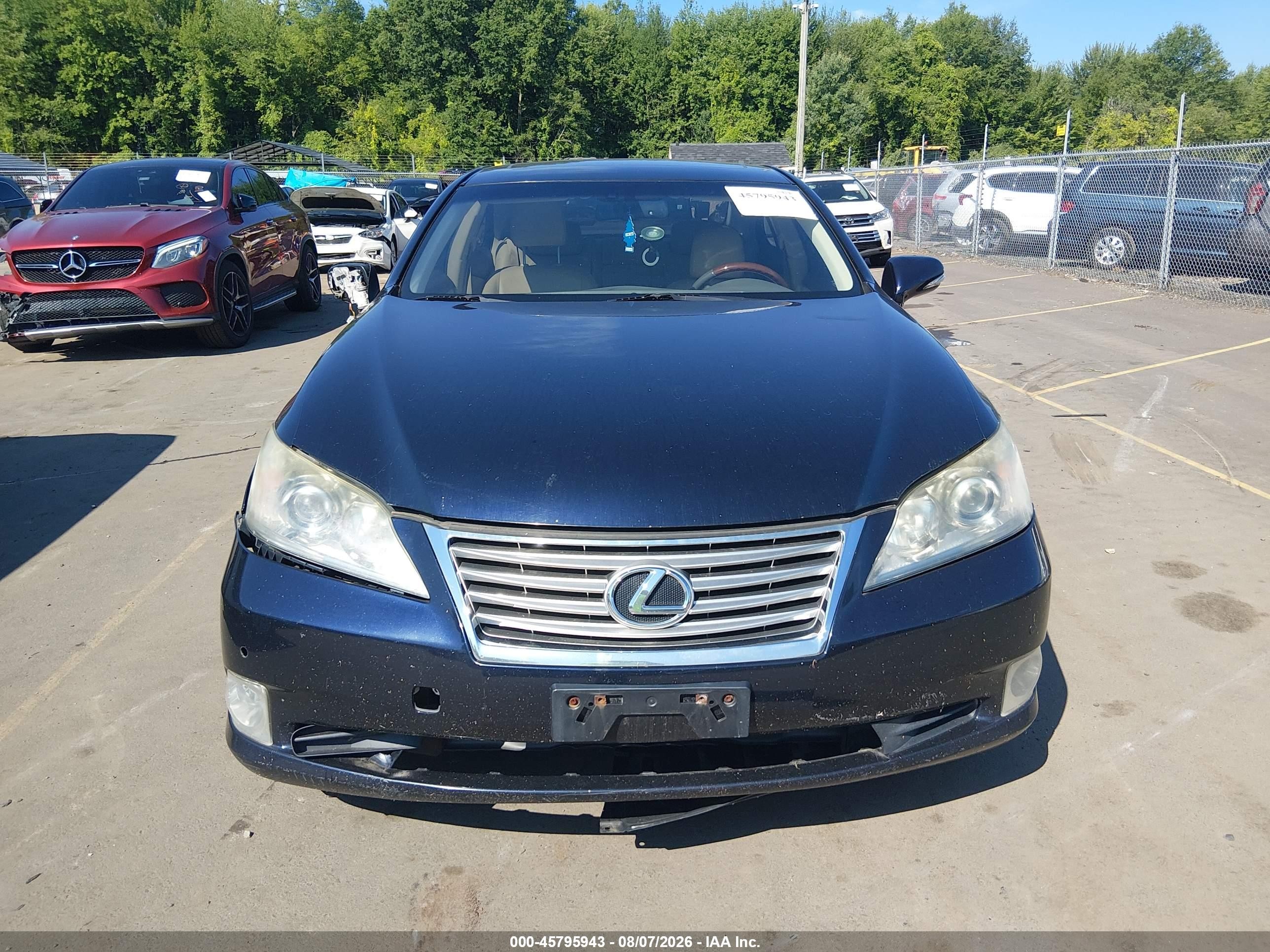 2010 Lexus Es 350   Dark Blue vin: JTHBK1EG2A2408034