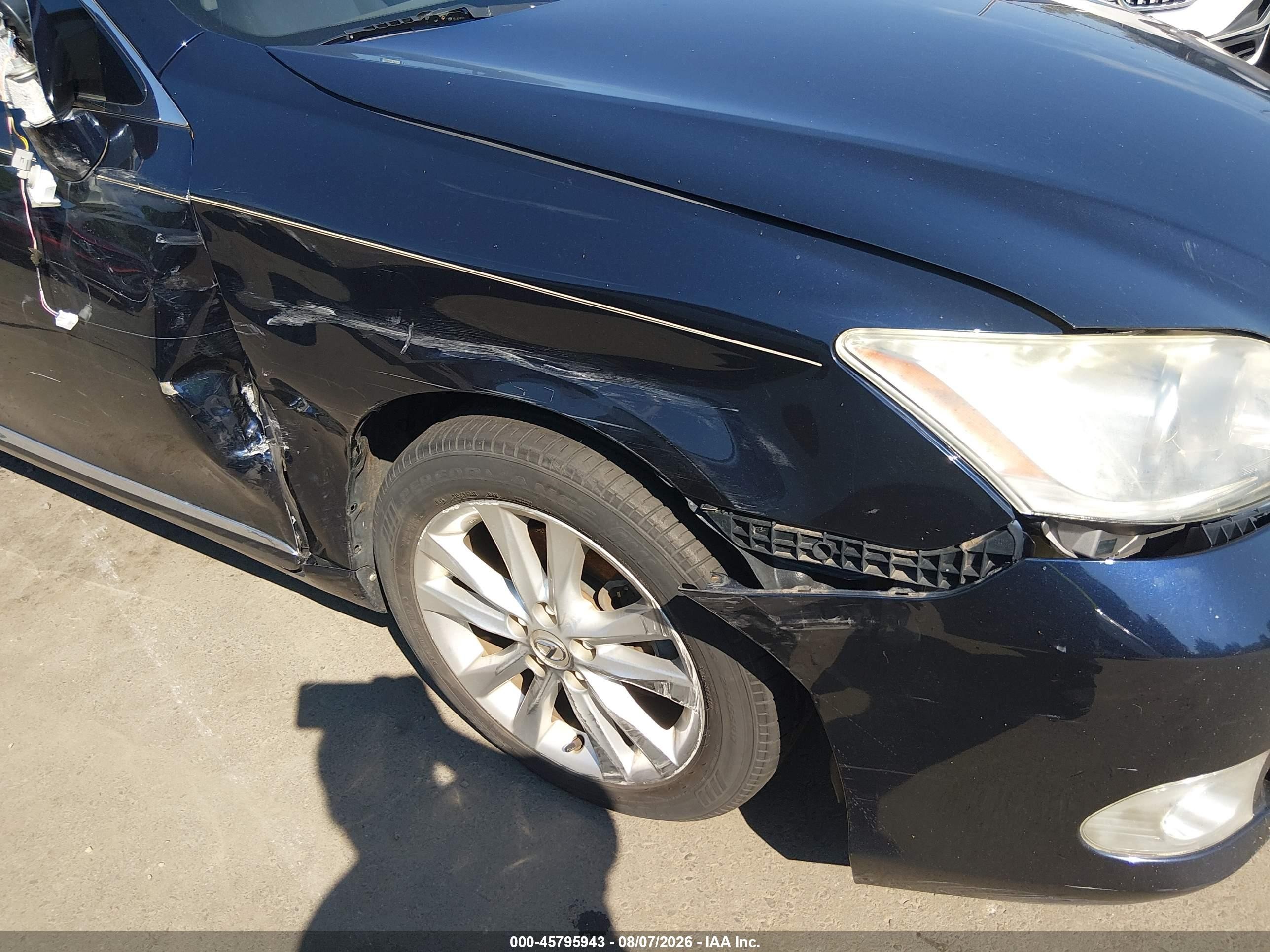 2010 Lexus Es 350   Dark Blue vin: JTHBK1EG2A2408034