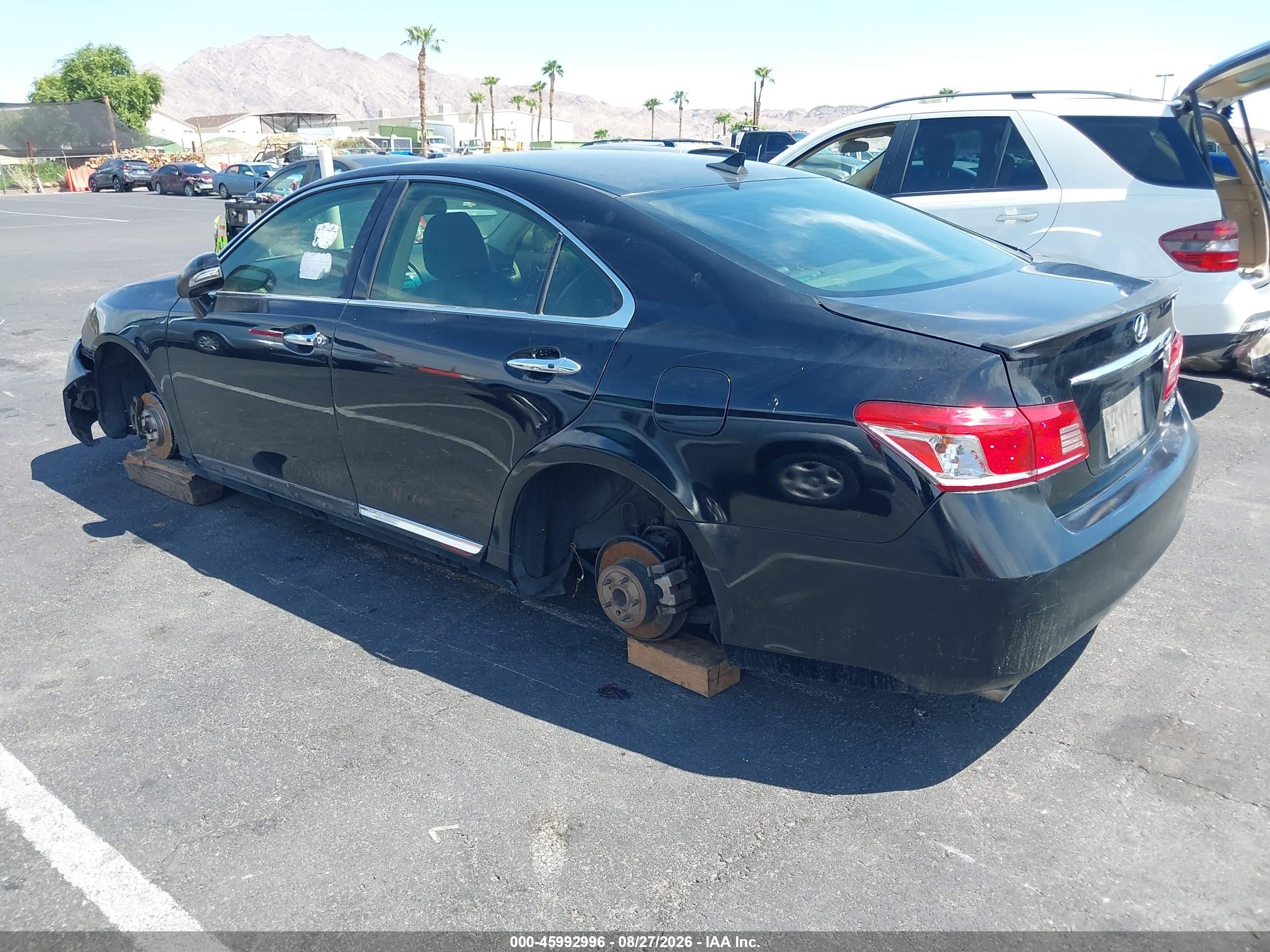 2011 Lexus Es 350   Black vin: JTHBK1EG2B2443450