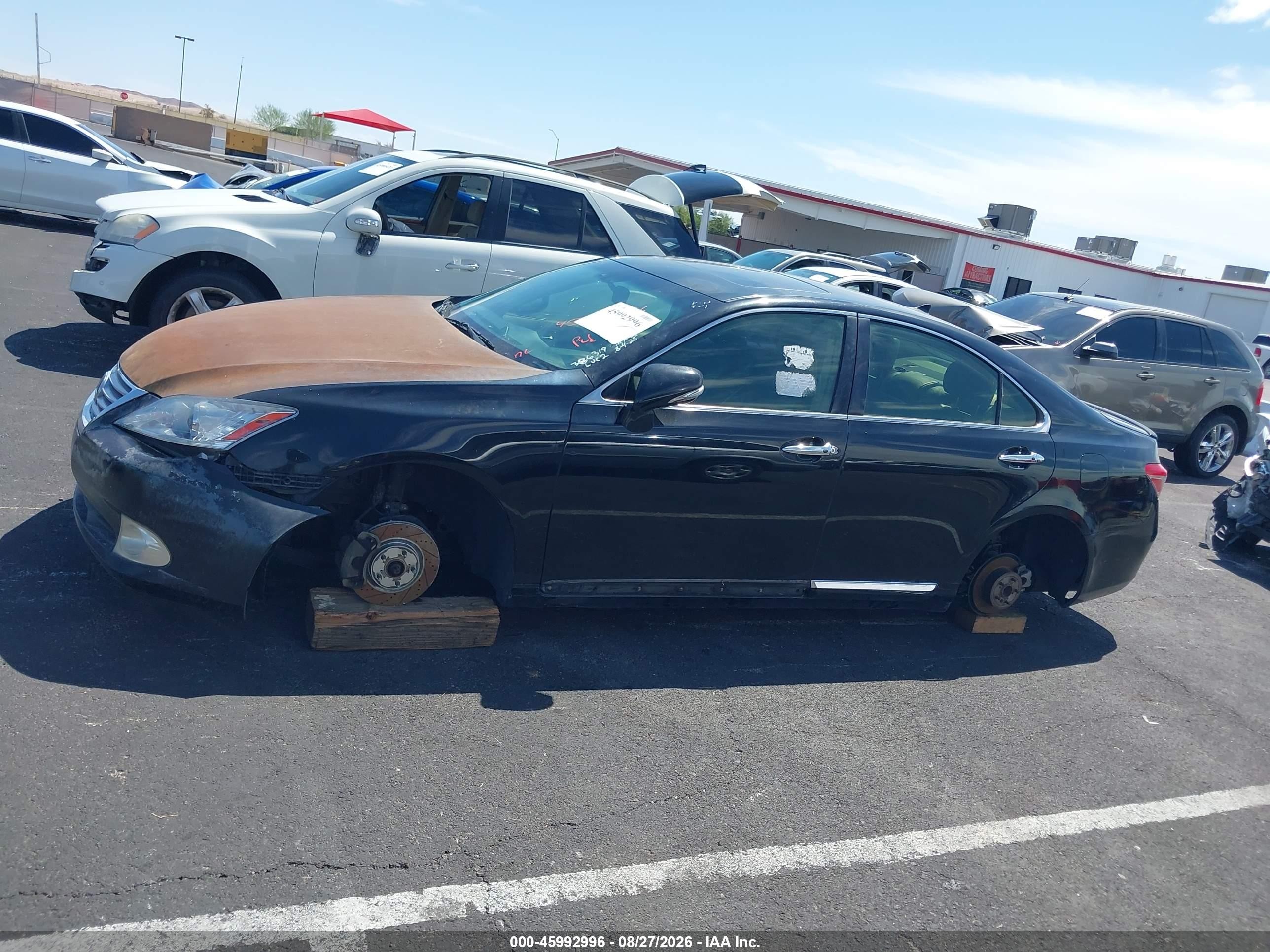2011 Lexus Es 350   Black vin: JTHBK1EG2B2443450