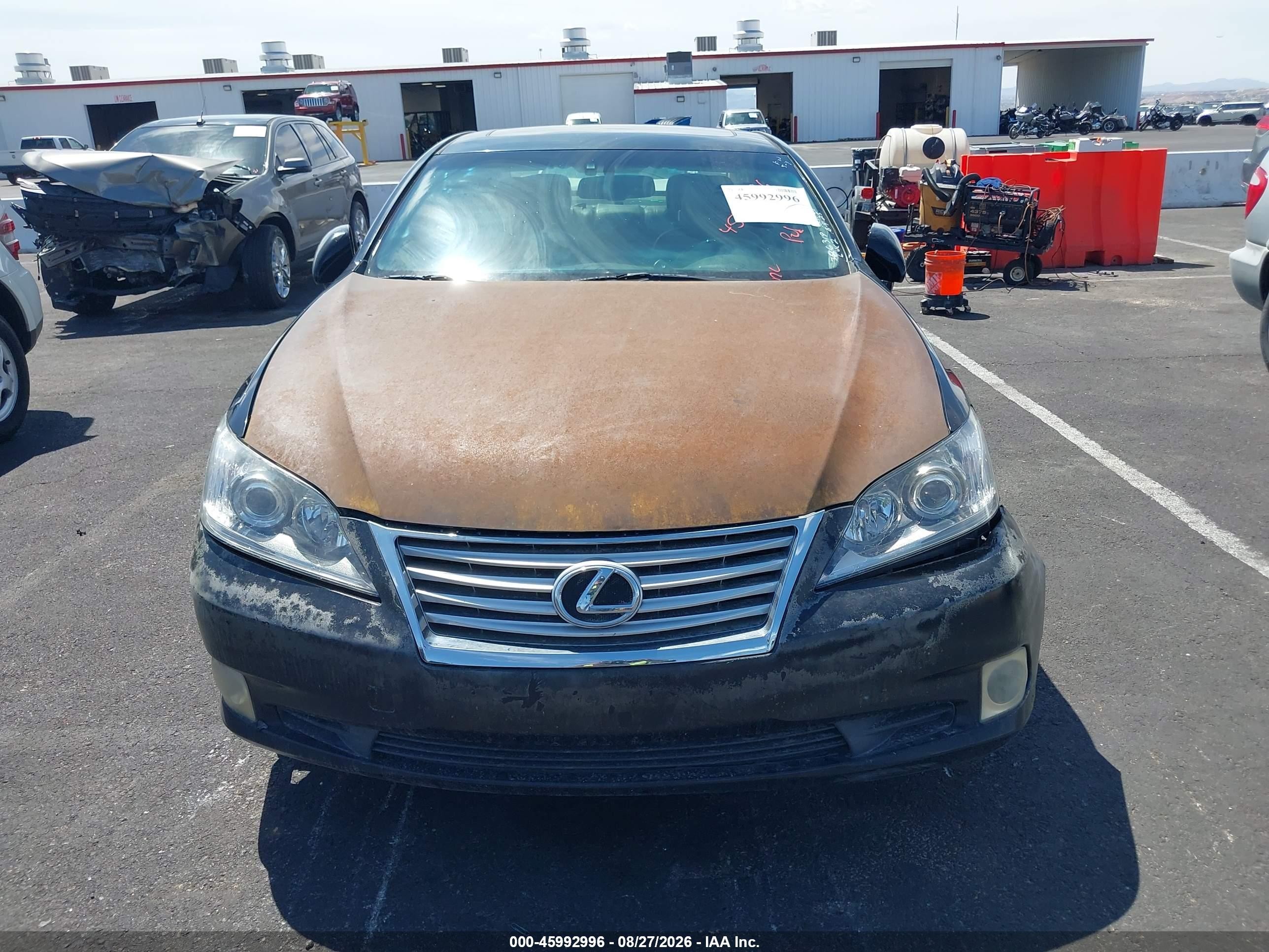 2011 Lexus Es 350   Black vin: JTHBK1EG2B2443450