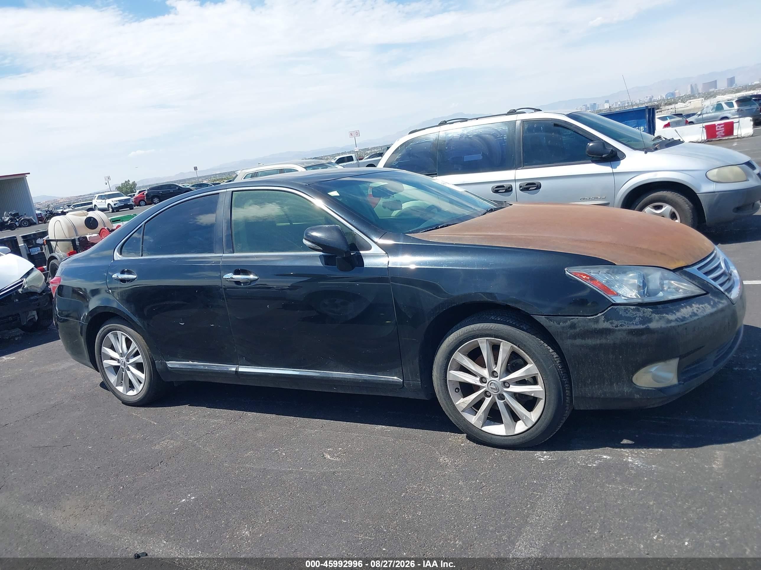 2011 Lexus Es 350   Black vin: JTHBK1EG2B2443450