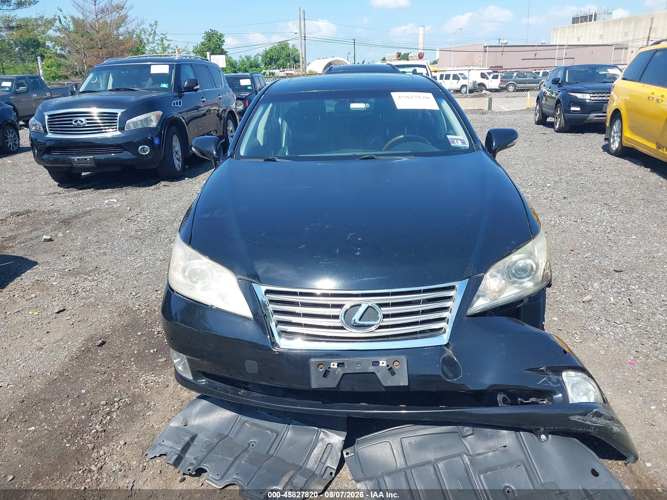 2011 Lexus Es 350 Black vin: JTHBK1EG2B2454397