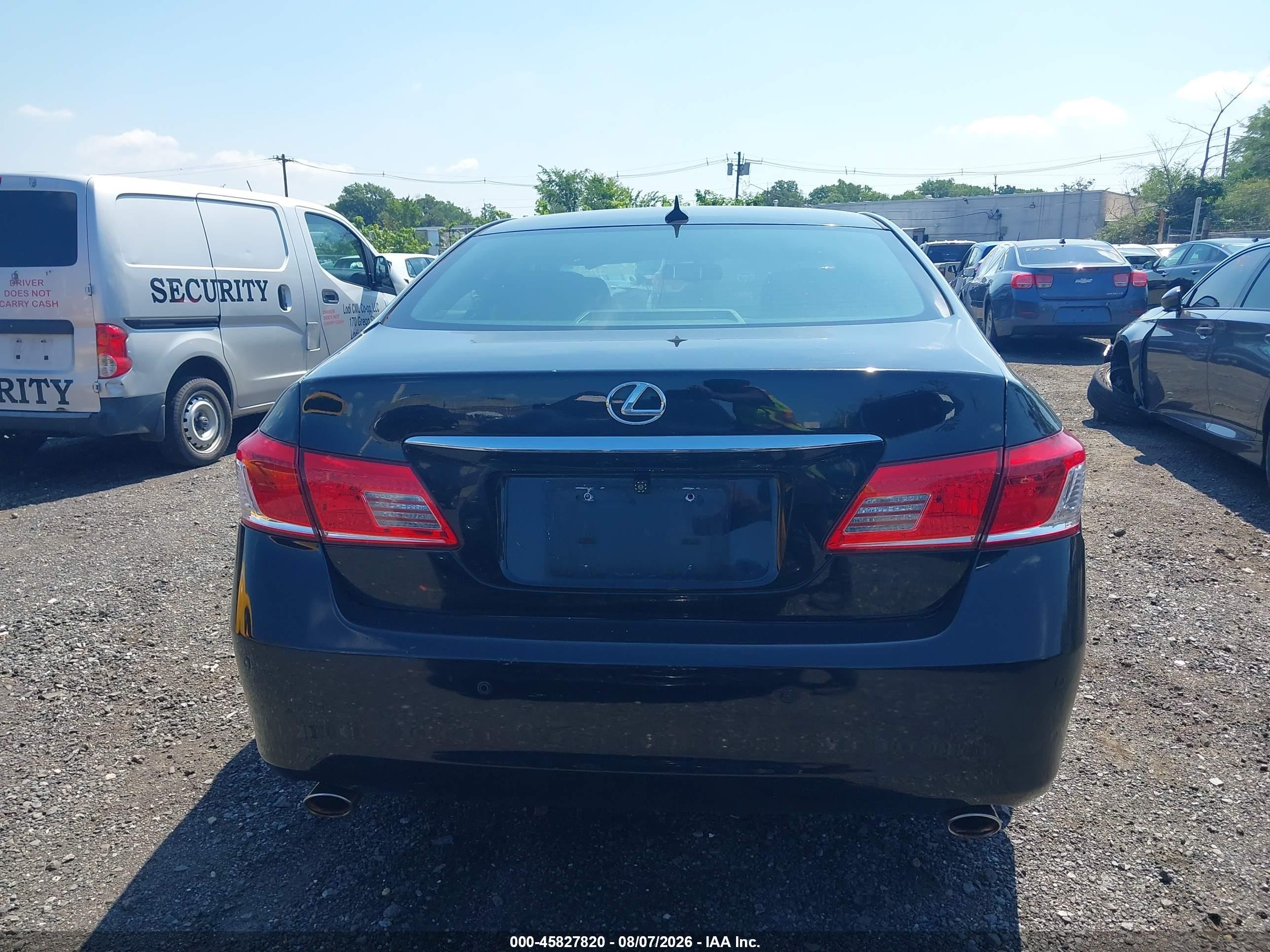 2011 Lexus Es 350 Black vin: JTHBK1EG2B2454397