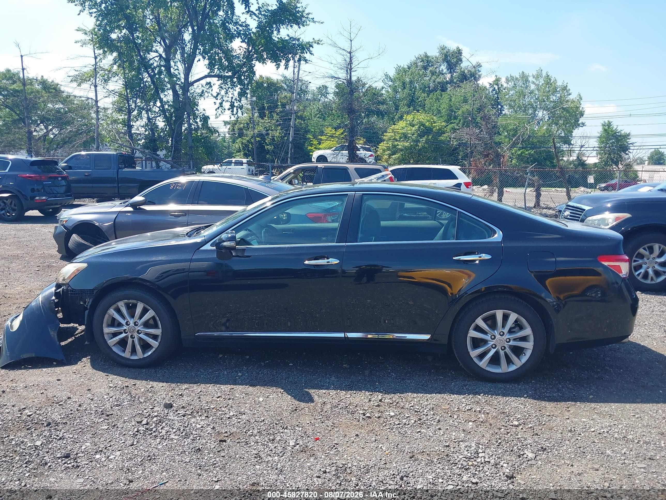 2011 Lexus Es 350 Black vin: JTHBK1EG2B2454397