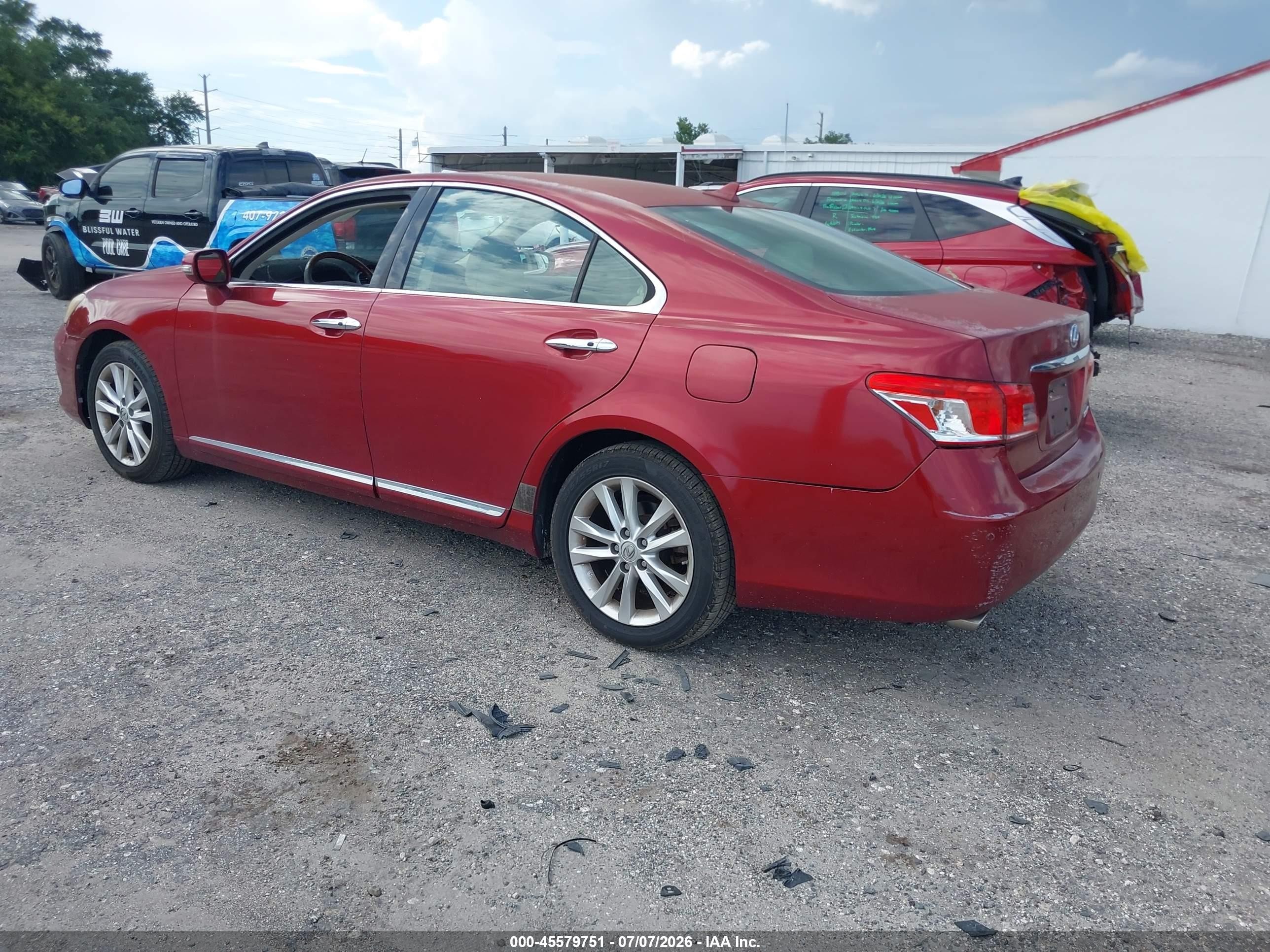 2011 Lexus Es 350   Burgundy vin: JTHBK1EG2B2460667