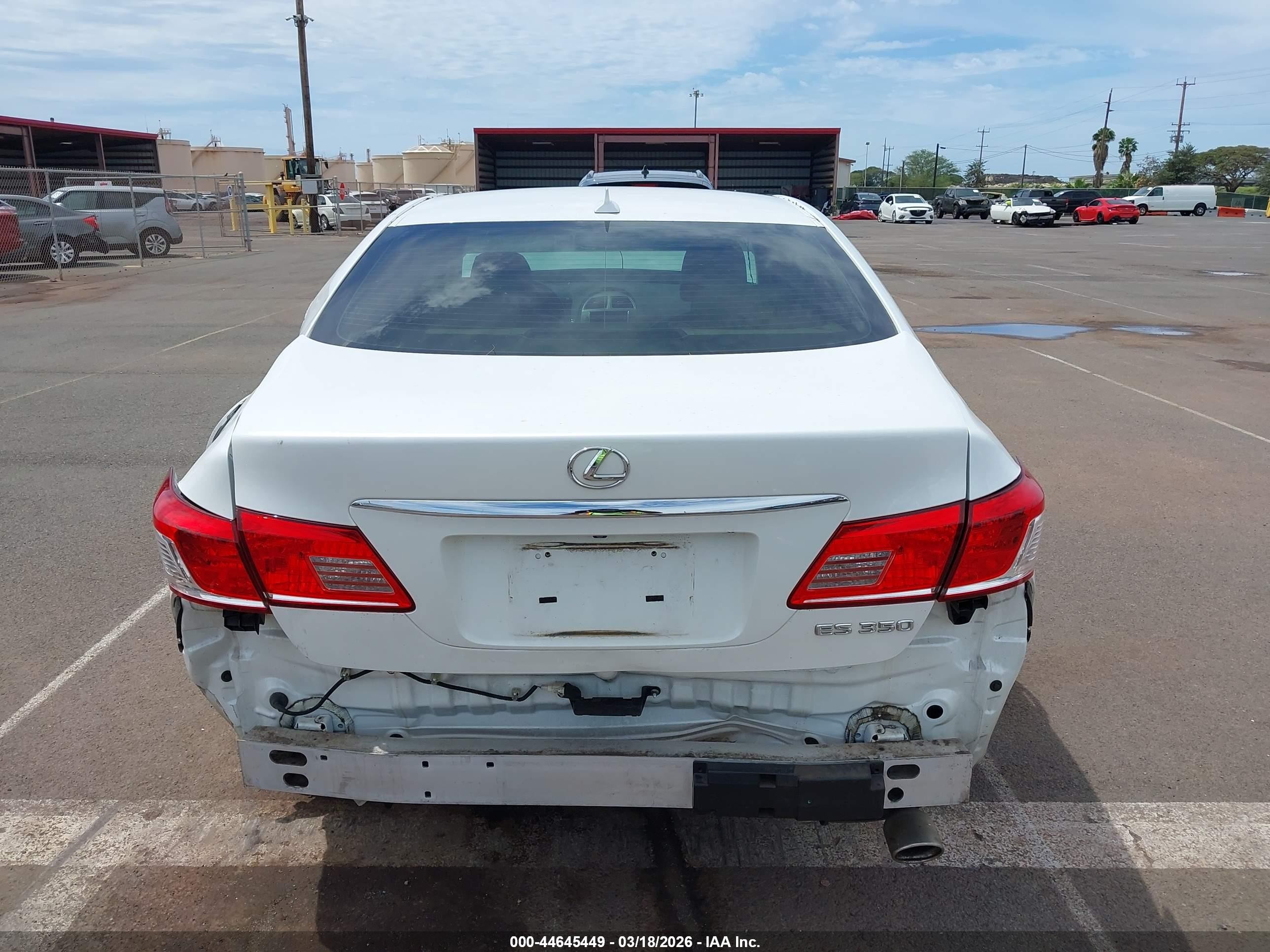 2011 Lexus Es 350 White vin: JTHBK1EG2B2461754