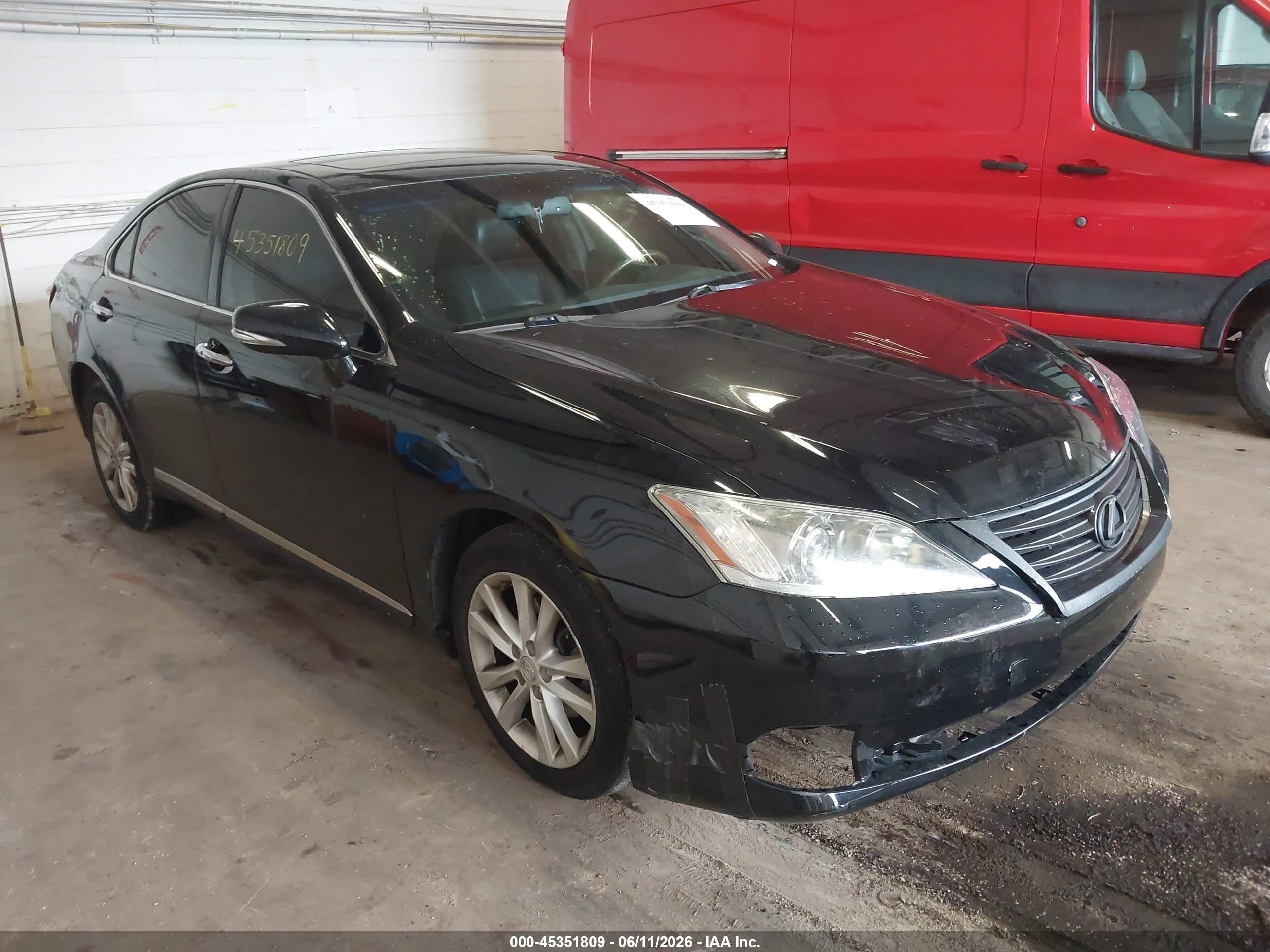 2011 Lexus Es 350   Черный vin: JTHBK1EG2B2462502
