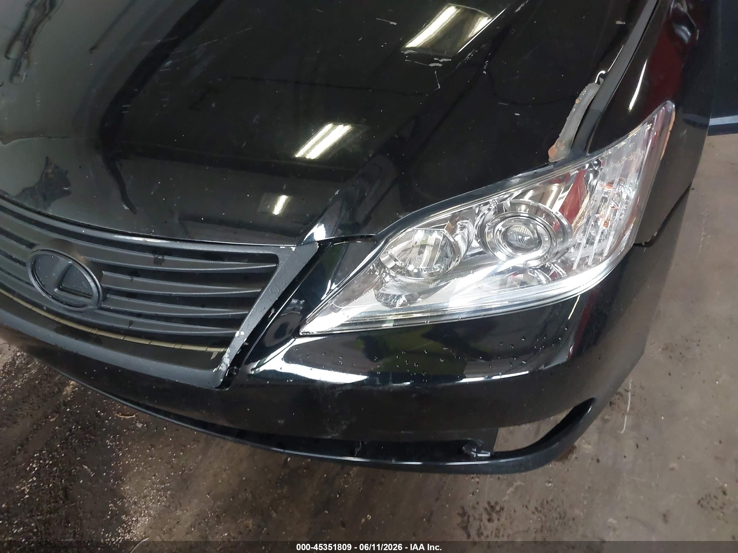 2011 Lexus Es 350   Черный vin: JTHBK1EG2B2462502