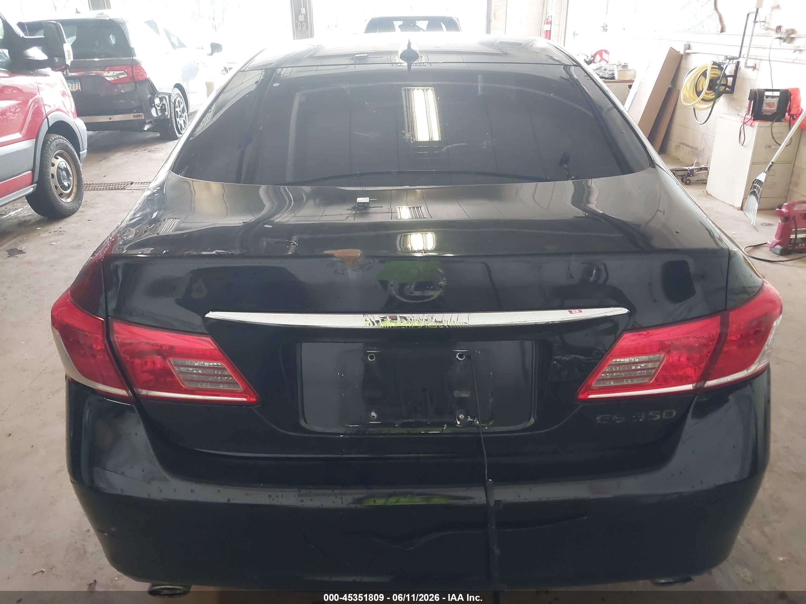2011 Lexus Es 350   Черный vin: JTHBK1EG2B2462502