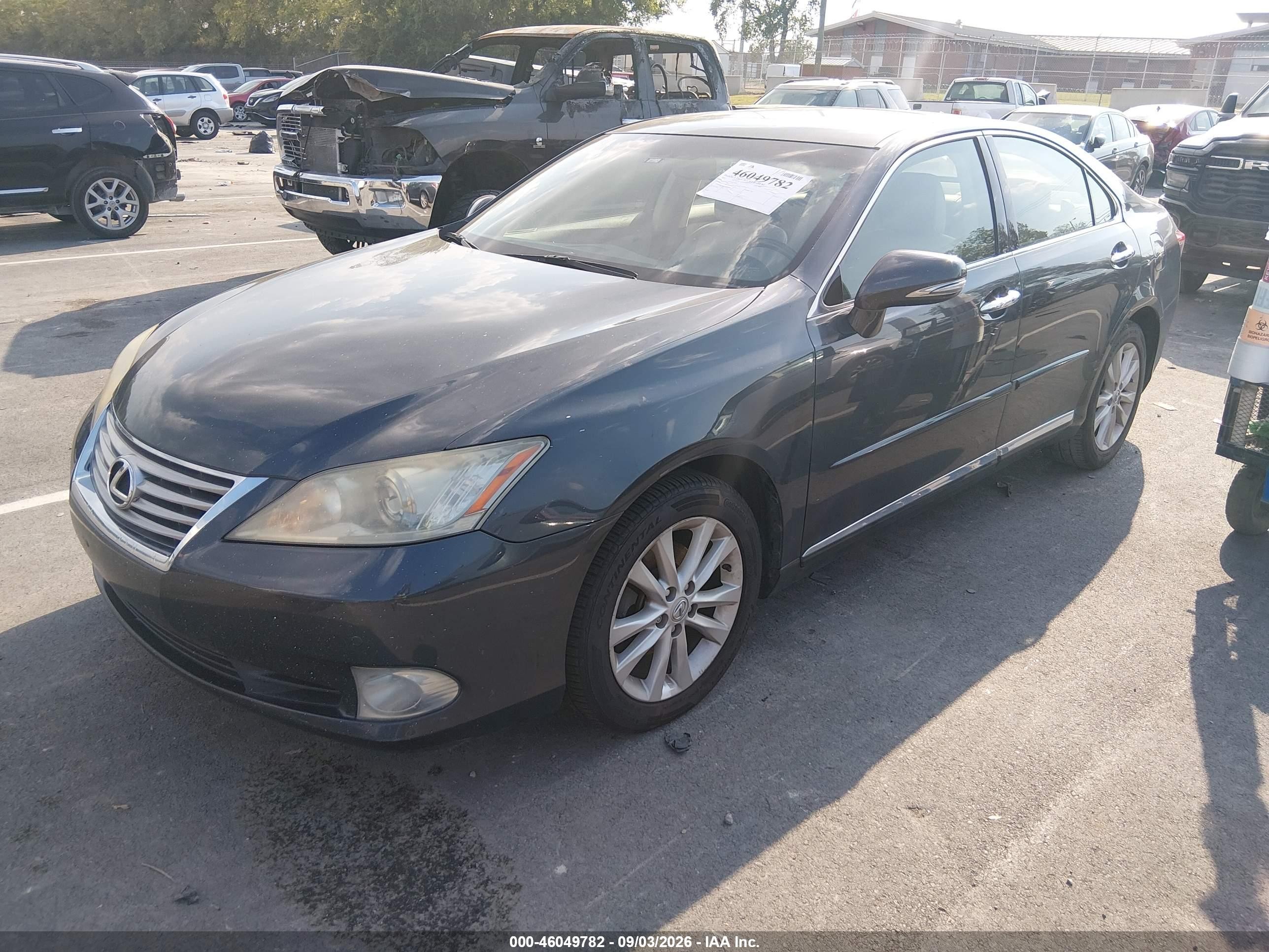 2011 Lexus Es 350   Black vin: JTHBK1EG2B2470955