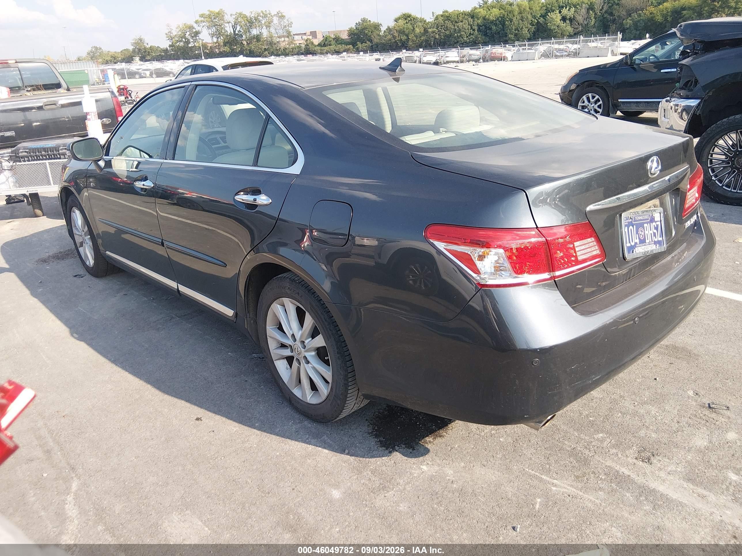 2011 Lexus Es 350   Black vin: JTHBK1EG2B2470955