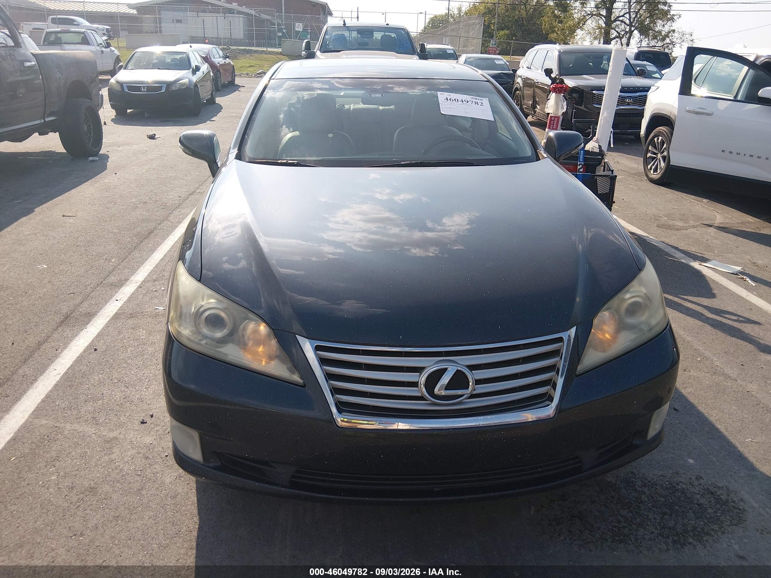 2011 Lexus Es 350   Black vin: JTHBK1EG2B2470955