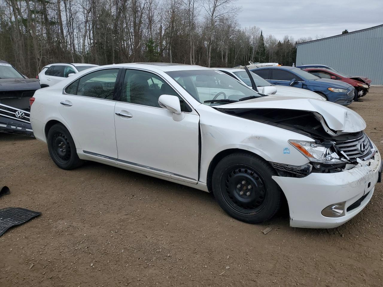 2012 Lexus Es 350 4dr White vin: JTHBK1EG2C2480161