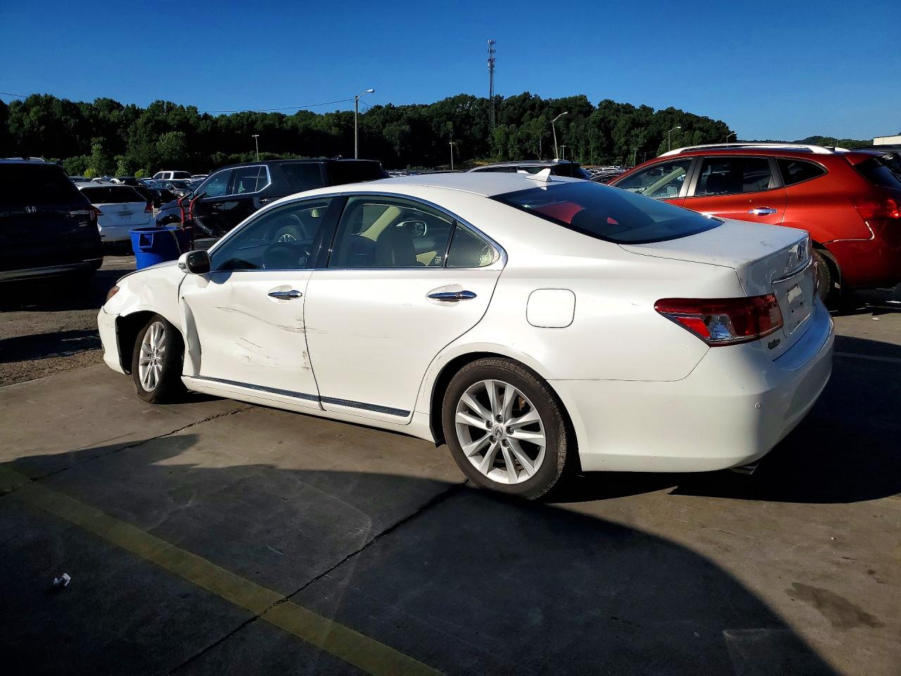 2012 Lexus Es 350 White vin: JTHBK1EG2C2481147