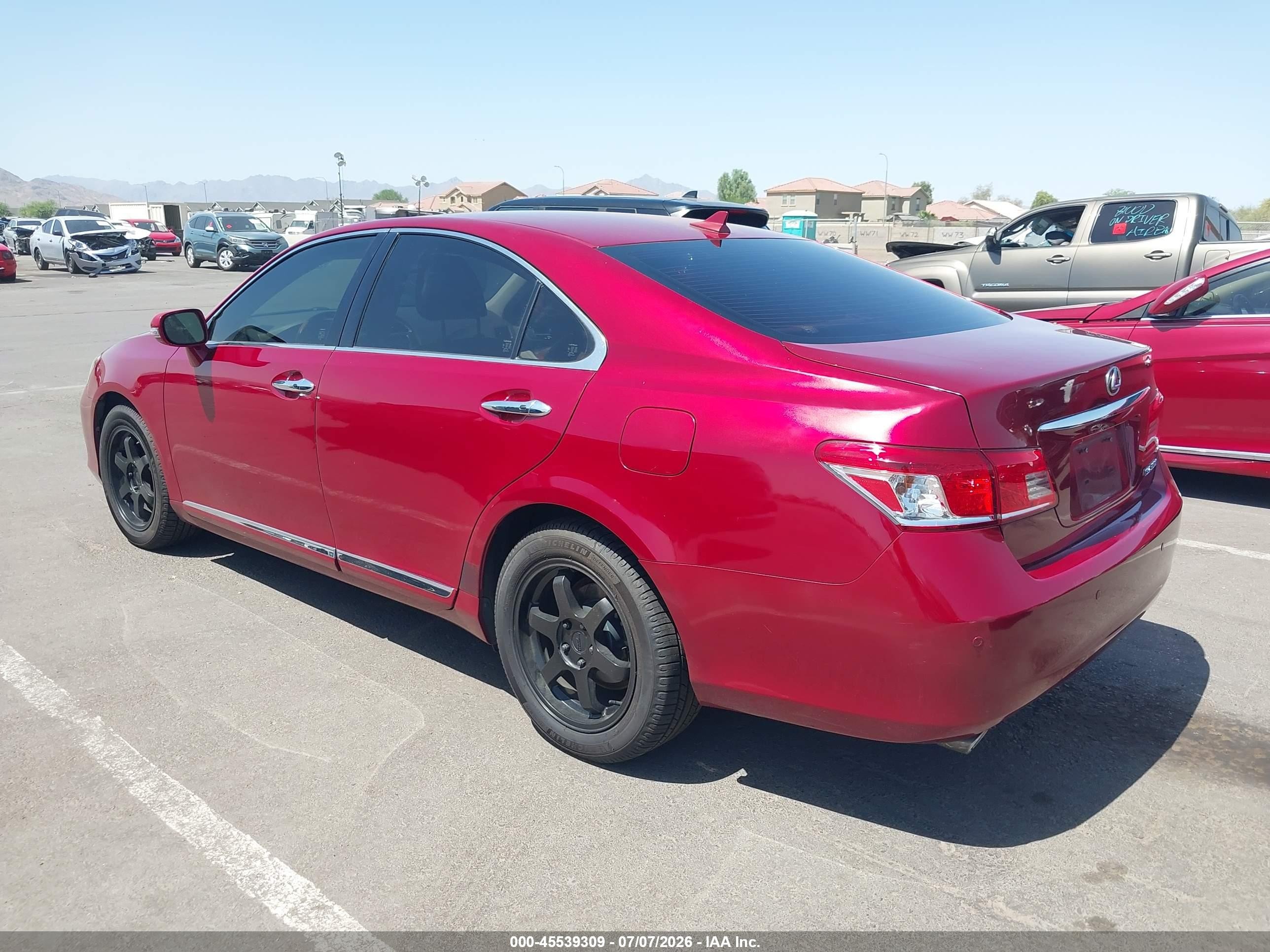 2012 Lexus Es 350   Red vin: JTHBK1EG2C2501302