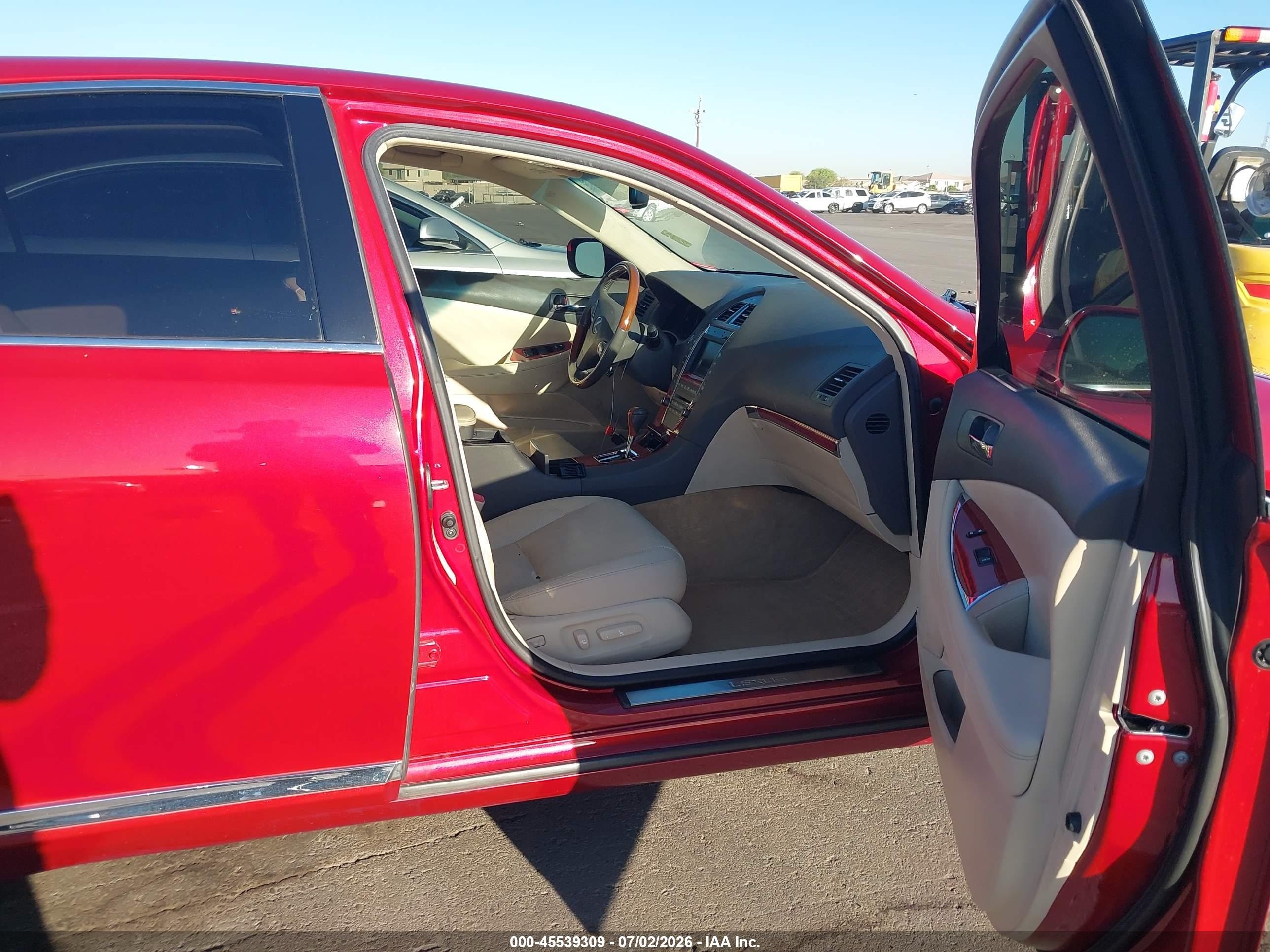 2012 Lexus Es 350   Red vin: JTHBK1EG2C2501302