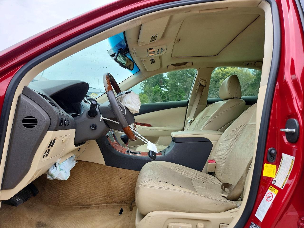 2012 Lexus Es 350 Red vin: JTHBK1EG2C2504183