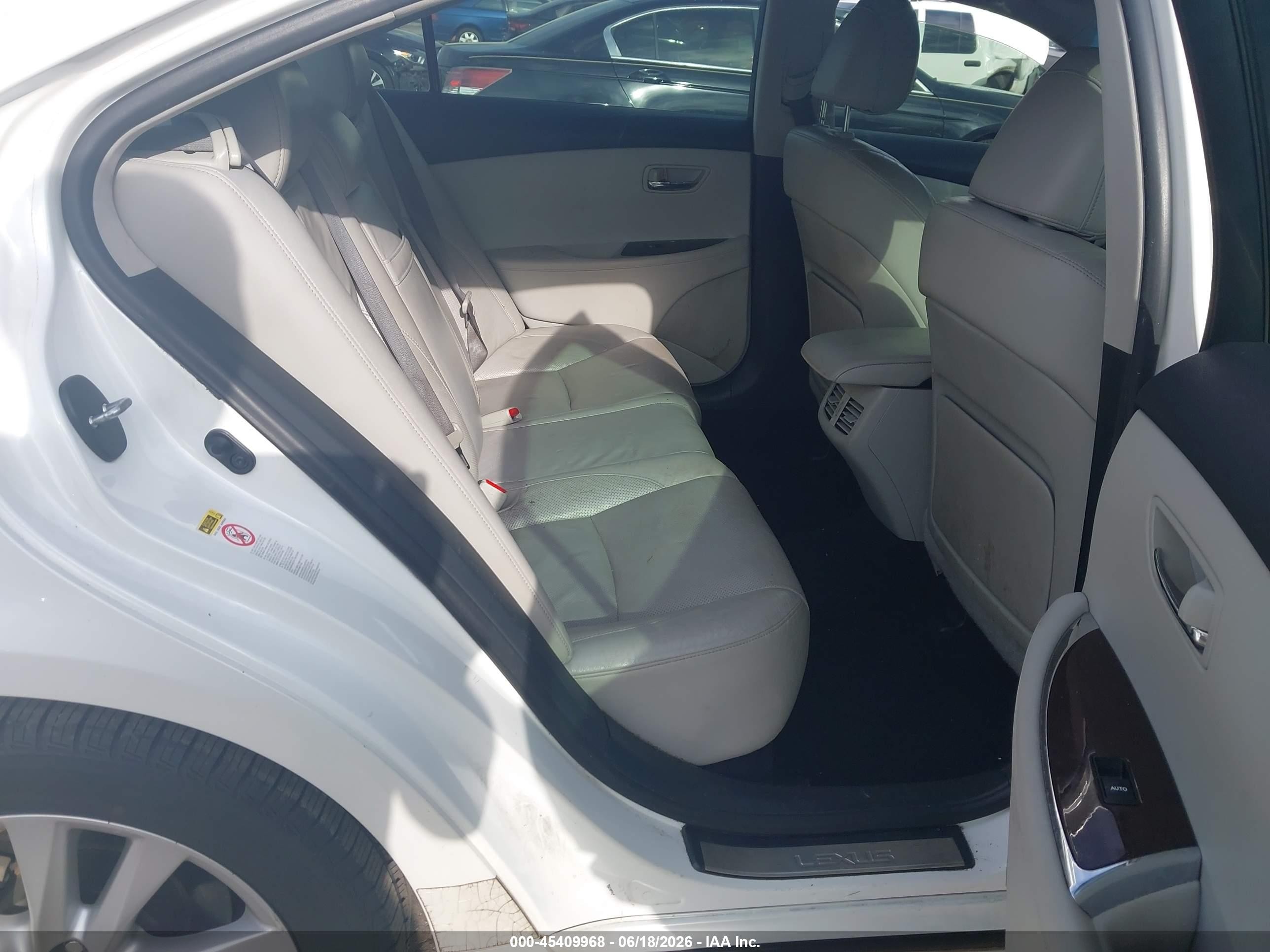 2012 Lexus Es 350   Белый vin: JTHBK1EG2C2504376