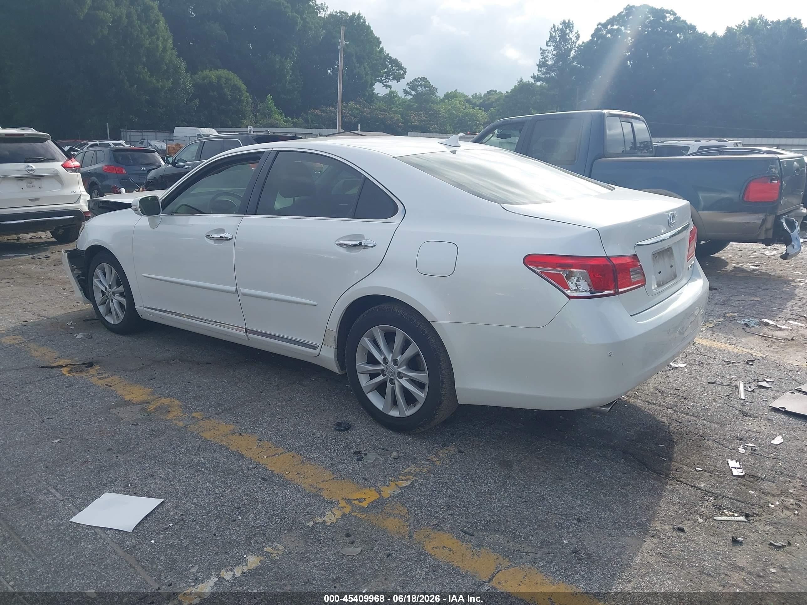 2012 Lexus Es 350   Белый vin: JTHBK1EG2C2504376