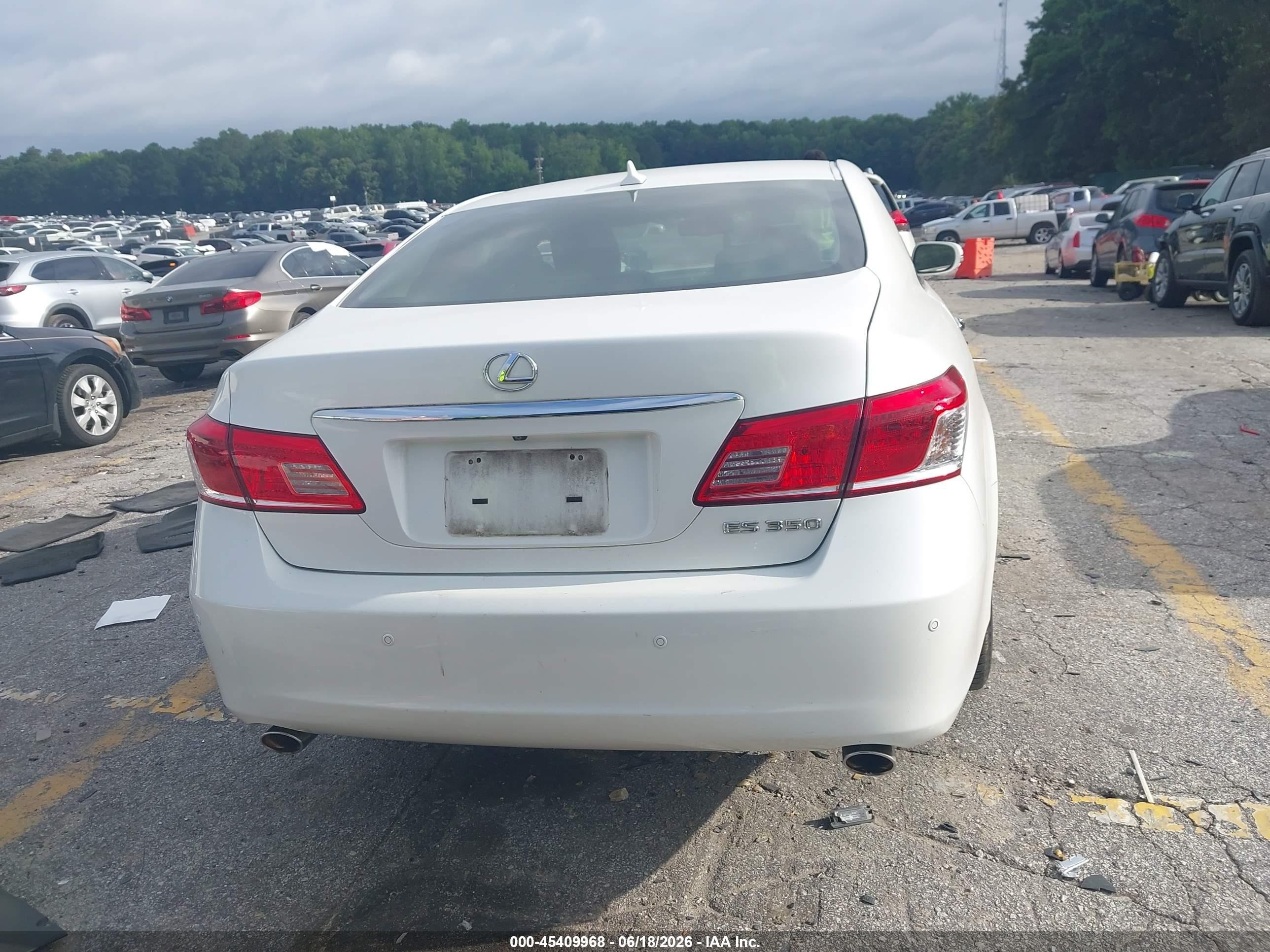 2012 Lexus Es 350   Белый vin: JTHBK1EG2C2504376
