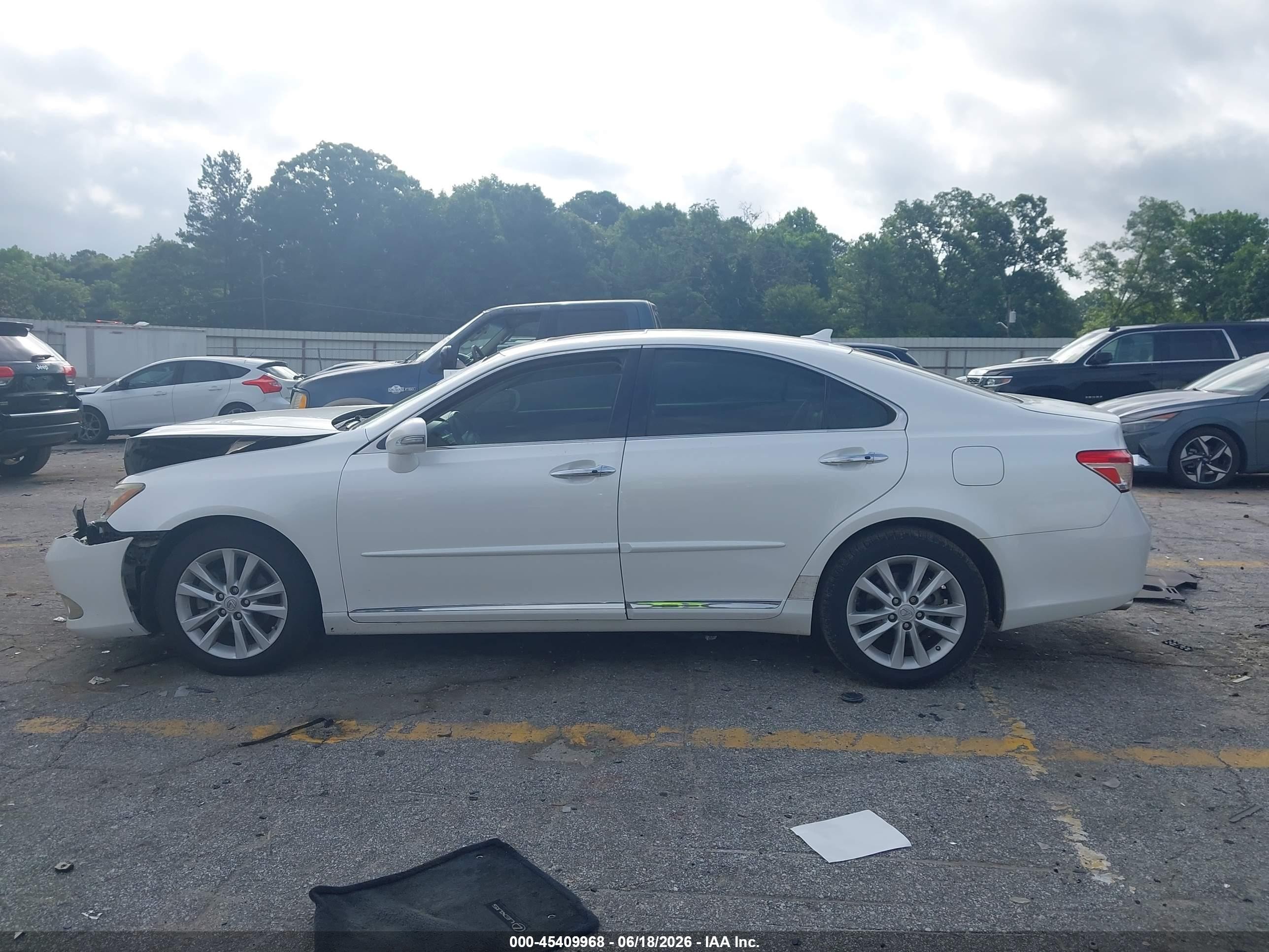 2012 Lexus Es 350   Белый vin: JTHBK1EG2C2504376