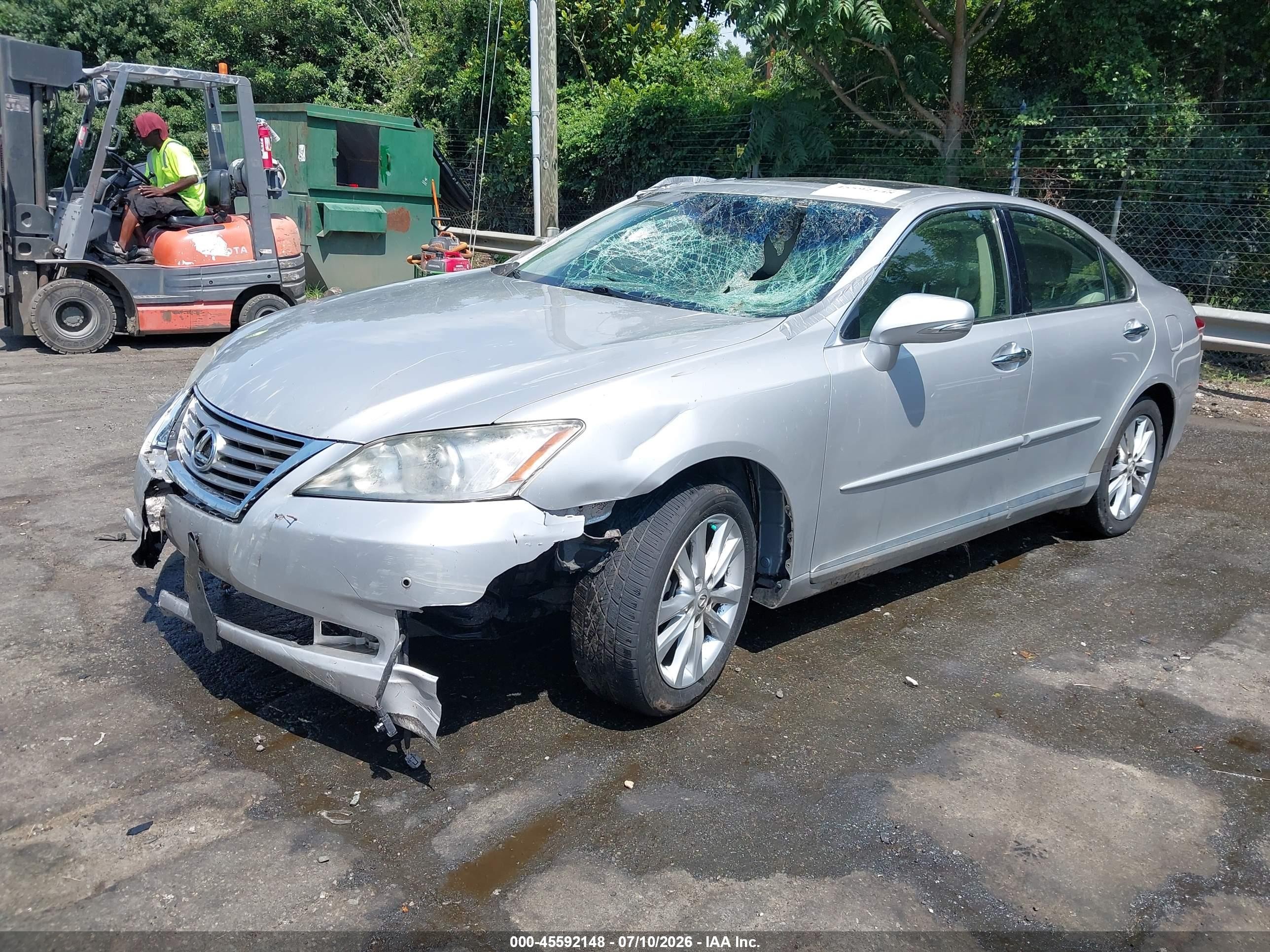 2012 Lexus Es 350 Silver vin: JTHBK1EG2C2513188