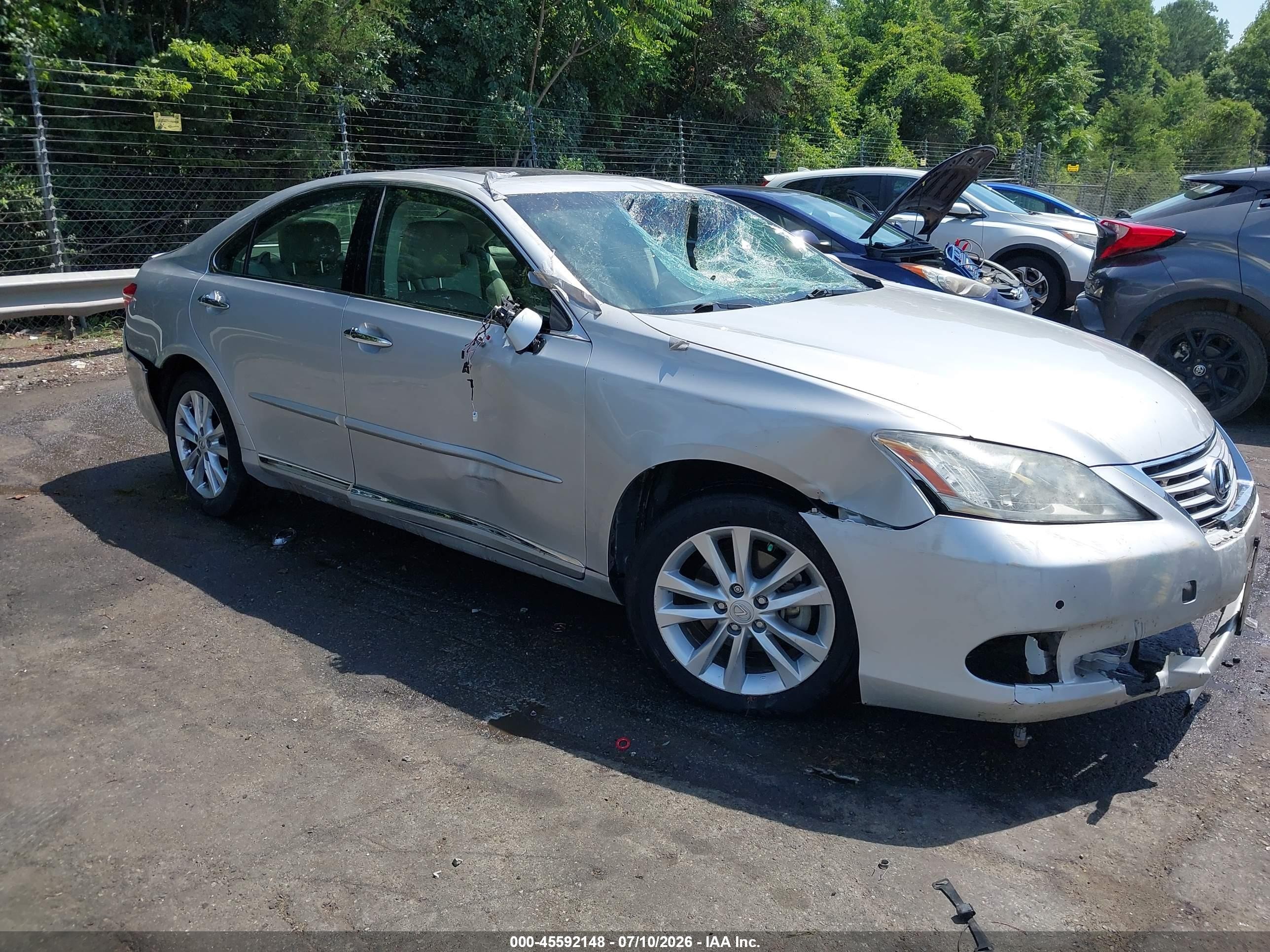 2012 Lexus Es 350 Silver vin: JTHBK1EG2C2513188