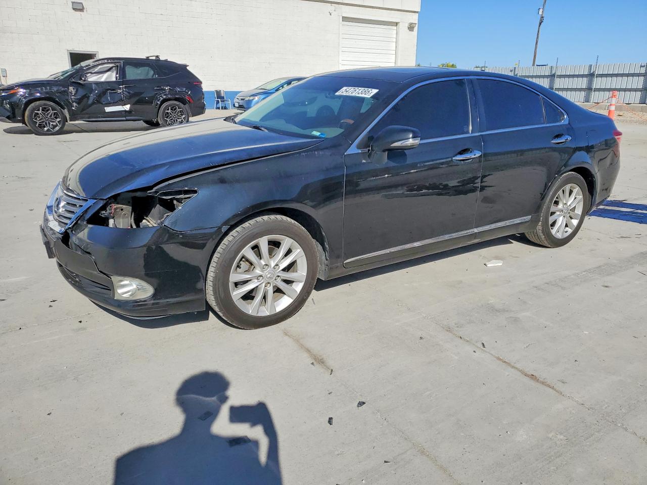 2010 Lexus Es 350 Black vin: JTHBK1EG3A2349558