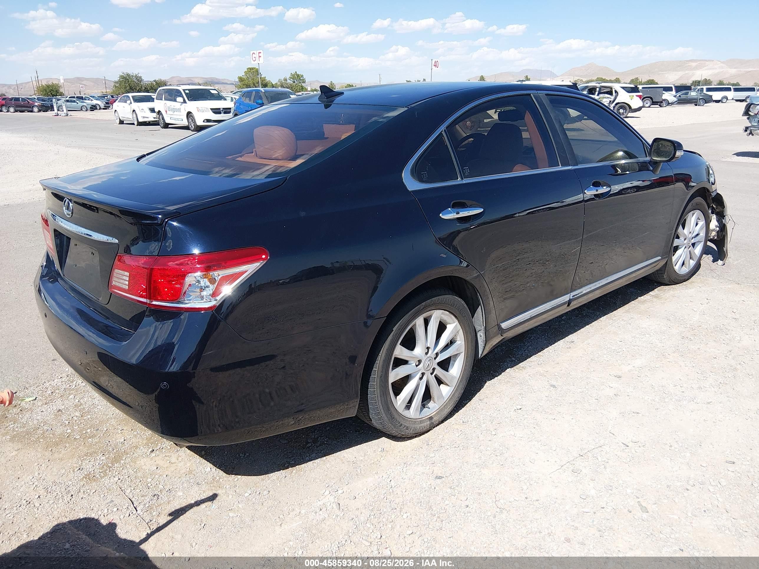 2010 Lexus Es 350   Black vin: JTHBK1EG3A2372225