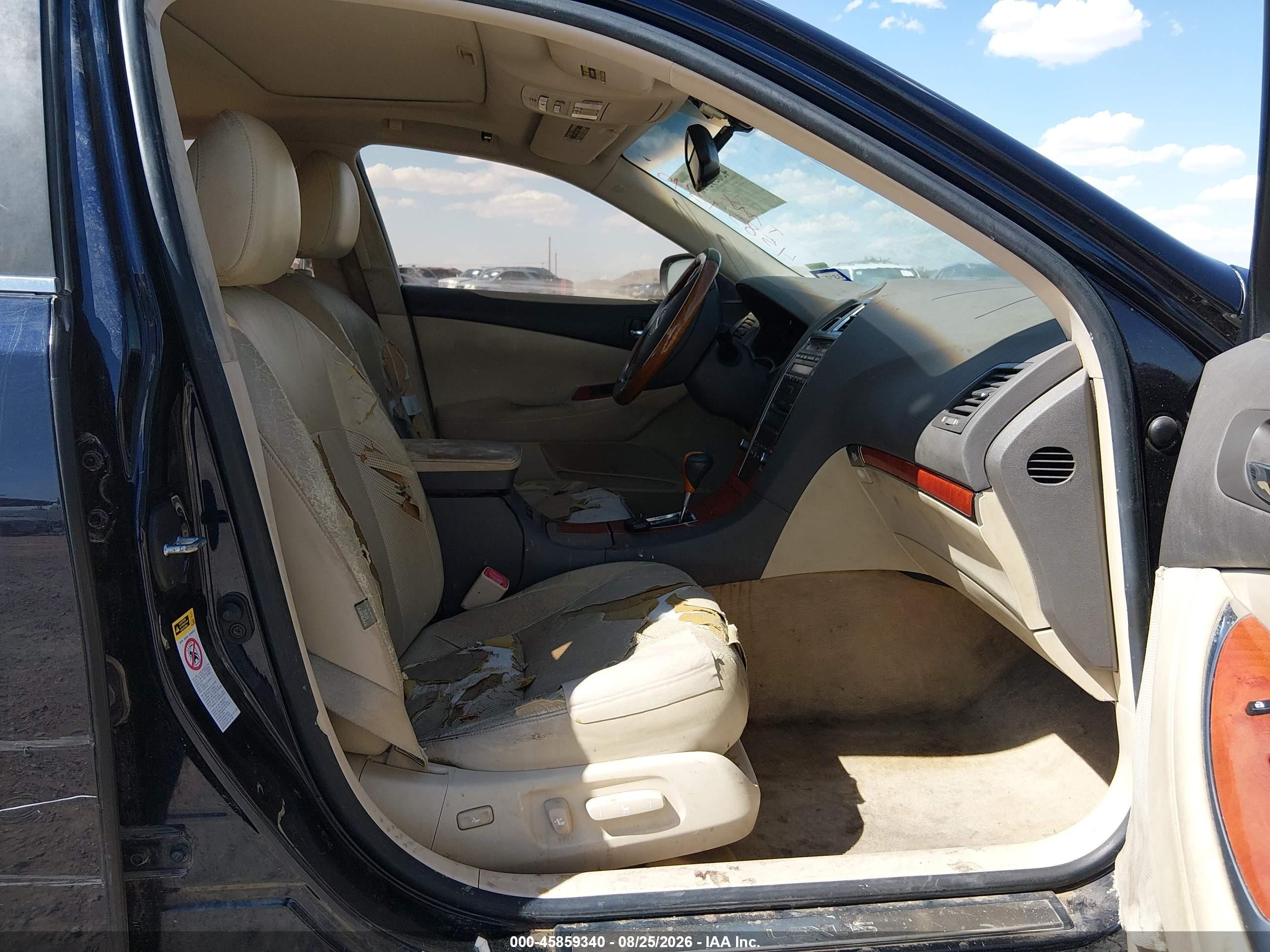 2010 Lexus Es 350   Black vin: JTHBK1EG3A2372225