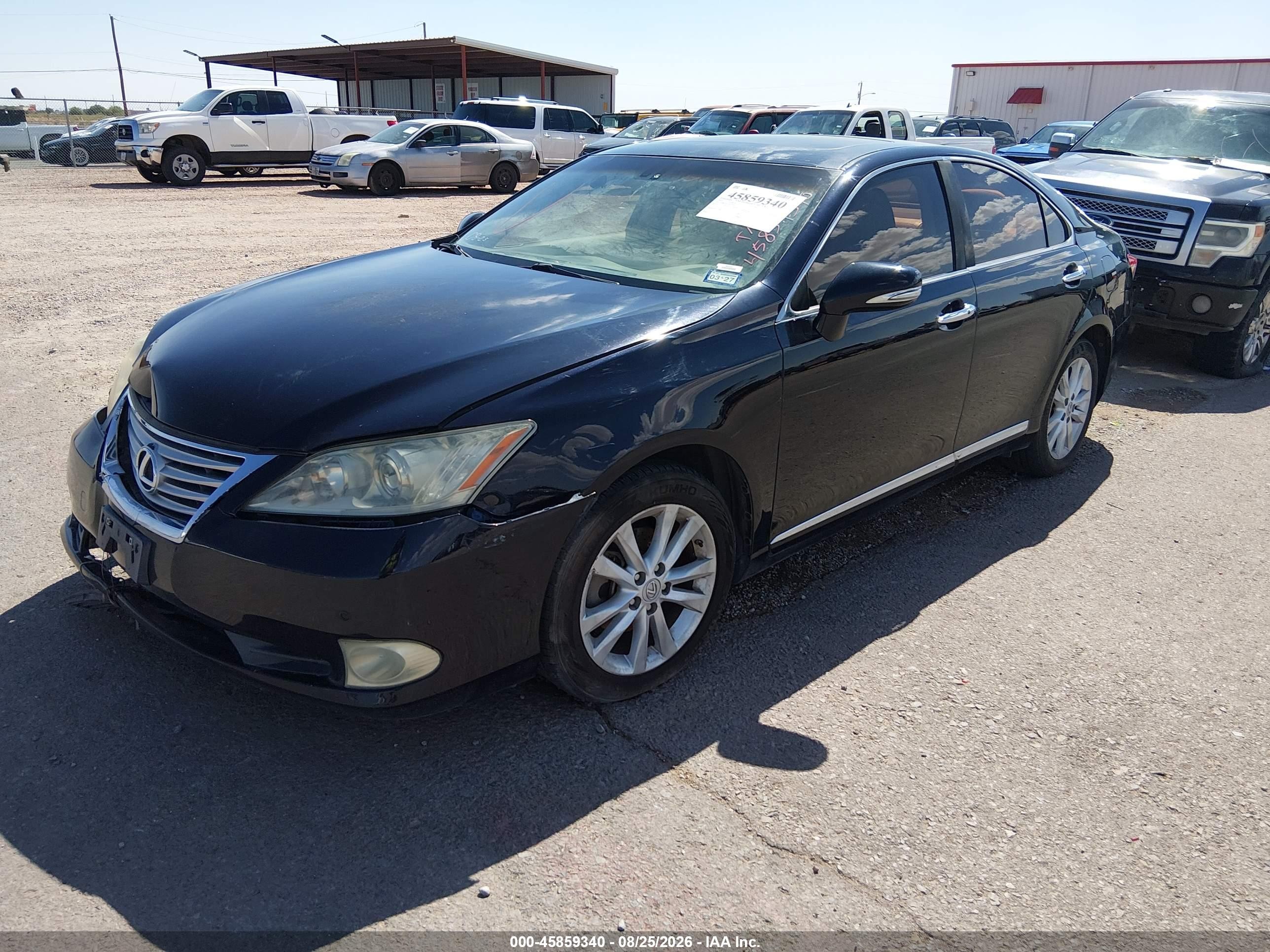 2010 Lexus Es 350   Black vin: JTHBK1EG3A2372225