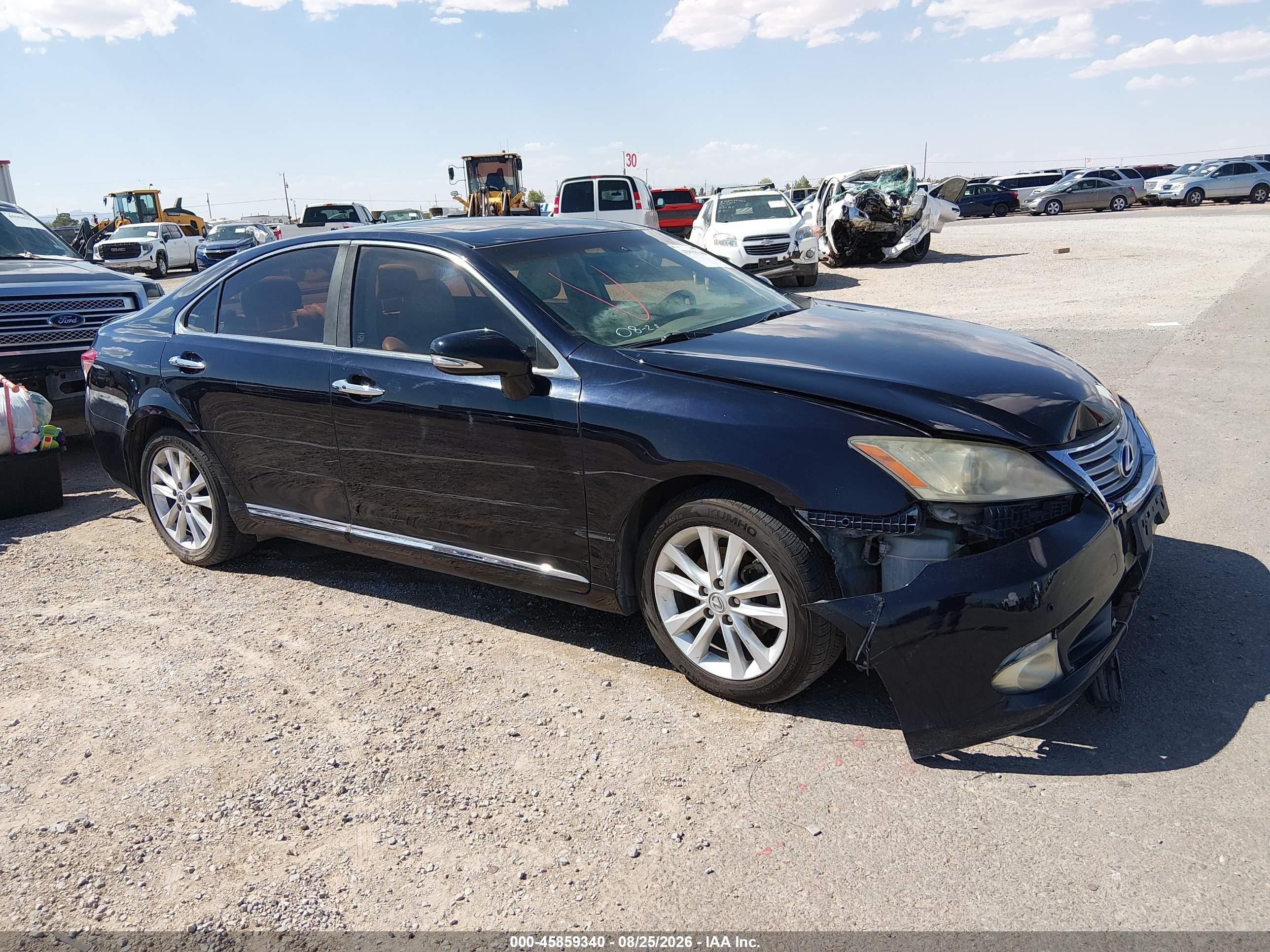 2010 Lexus Es 350   Black vin: JTHBK1EG3A2372225