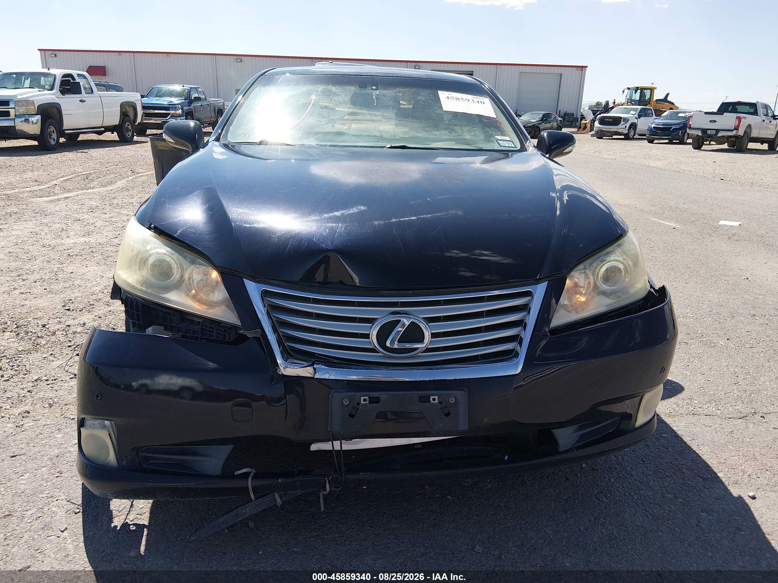 2010 Lexus Es 350   Black vin: JTHBK1EG3A2372225