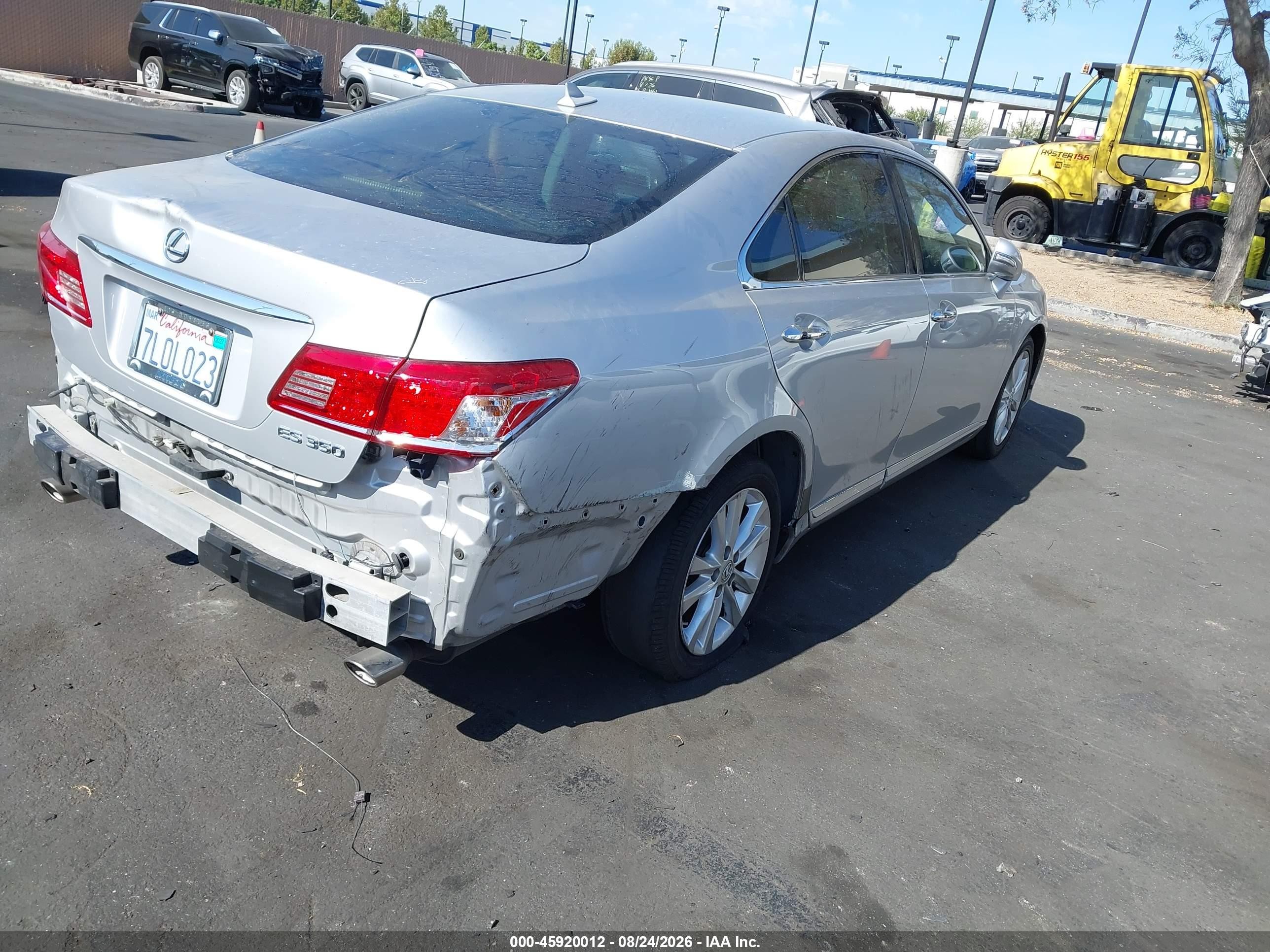 2011 Lexus Es 350 Silver vin: JTHBK1EG3B2419898