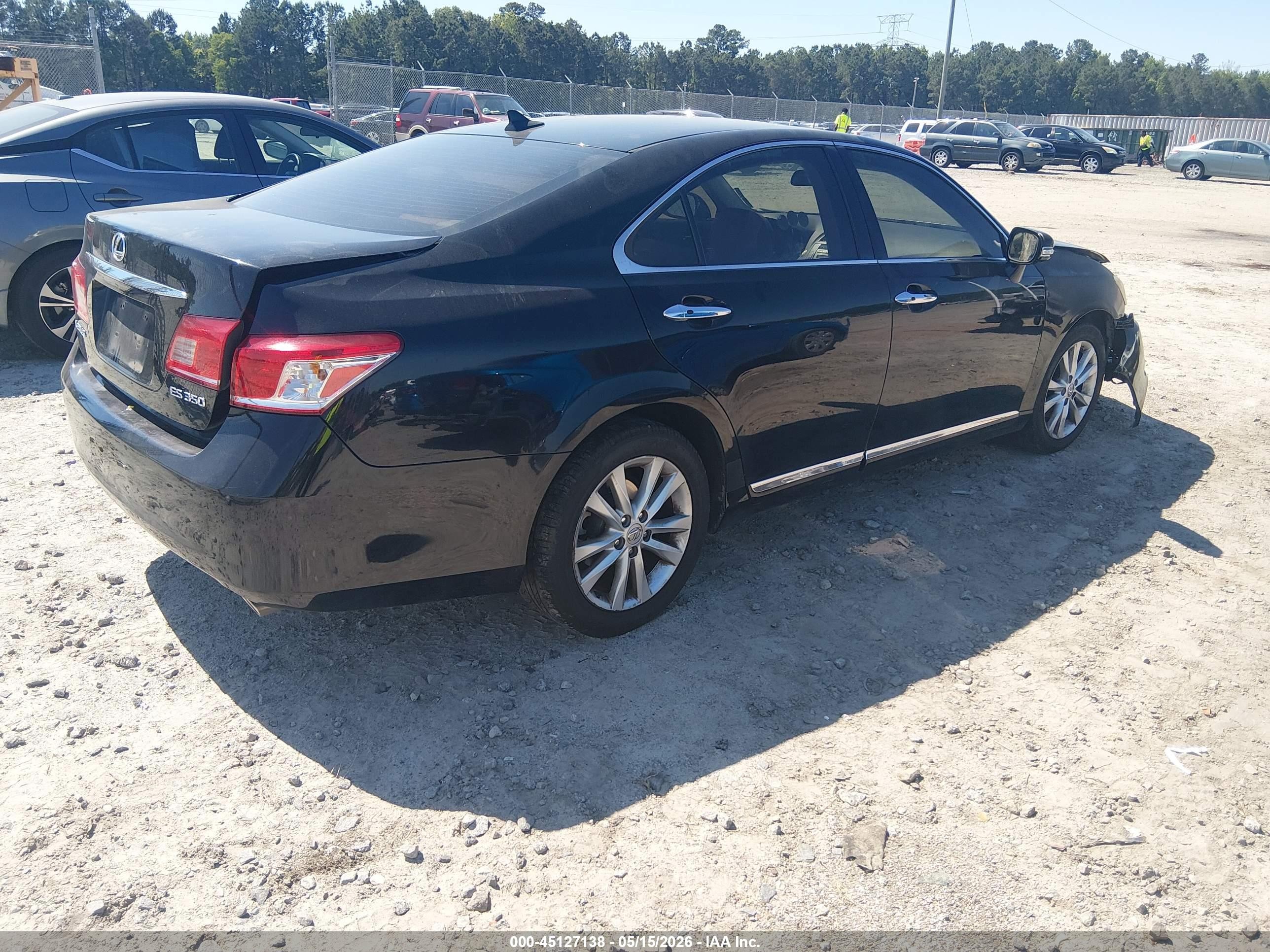 2011 Lexus Es 350   Black vin: JTHBK1EG3B2466929