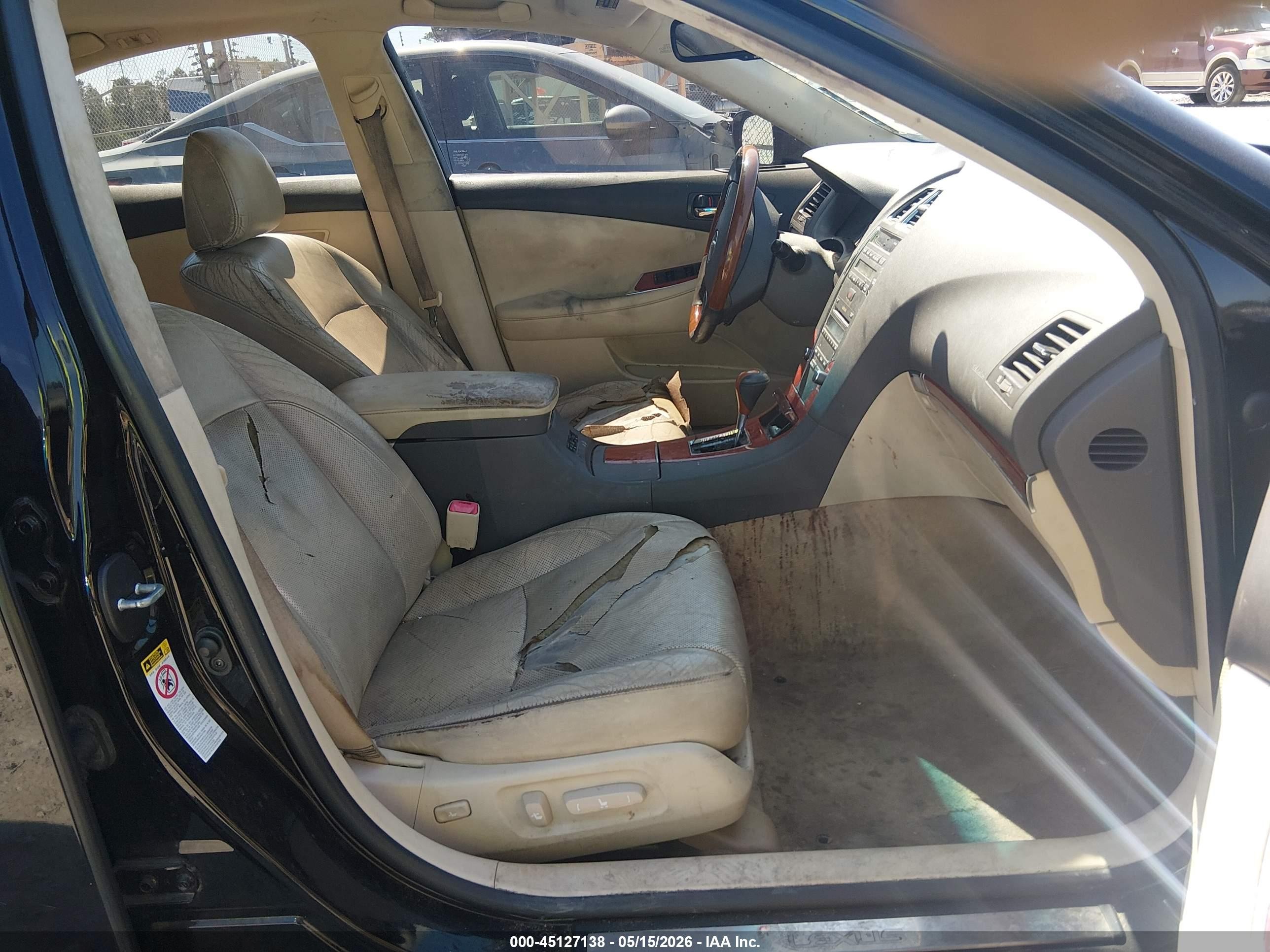 2011 Lexus Es 350   Black vin: JTHBK1EG3B2466929