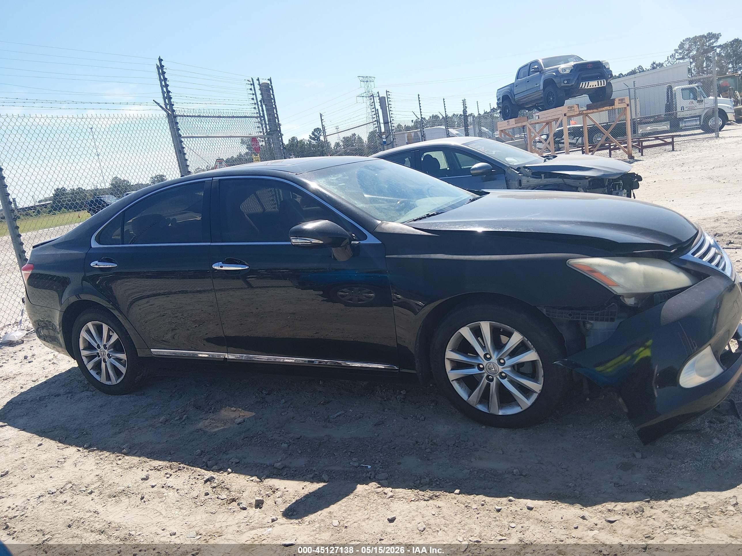 2011 Lexus Es 350   Black vin: JTHBK1EG3B2466929