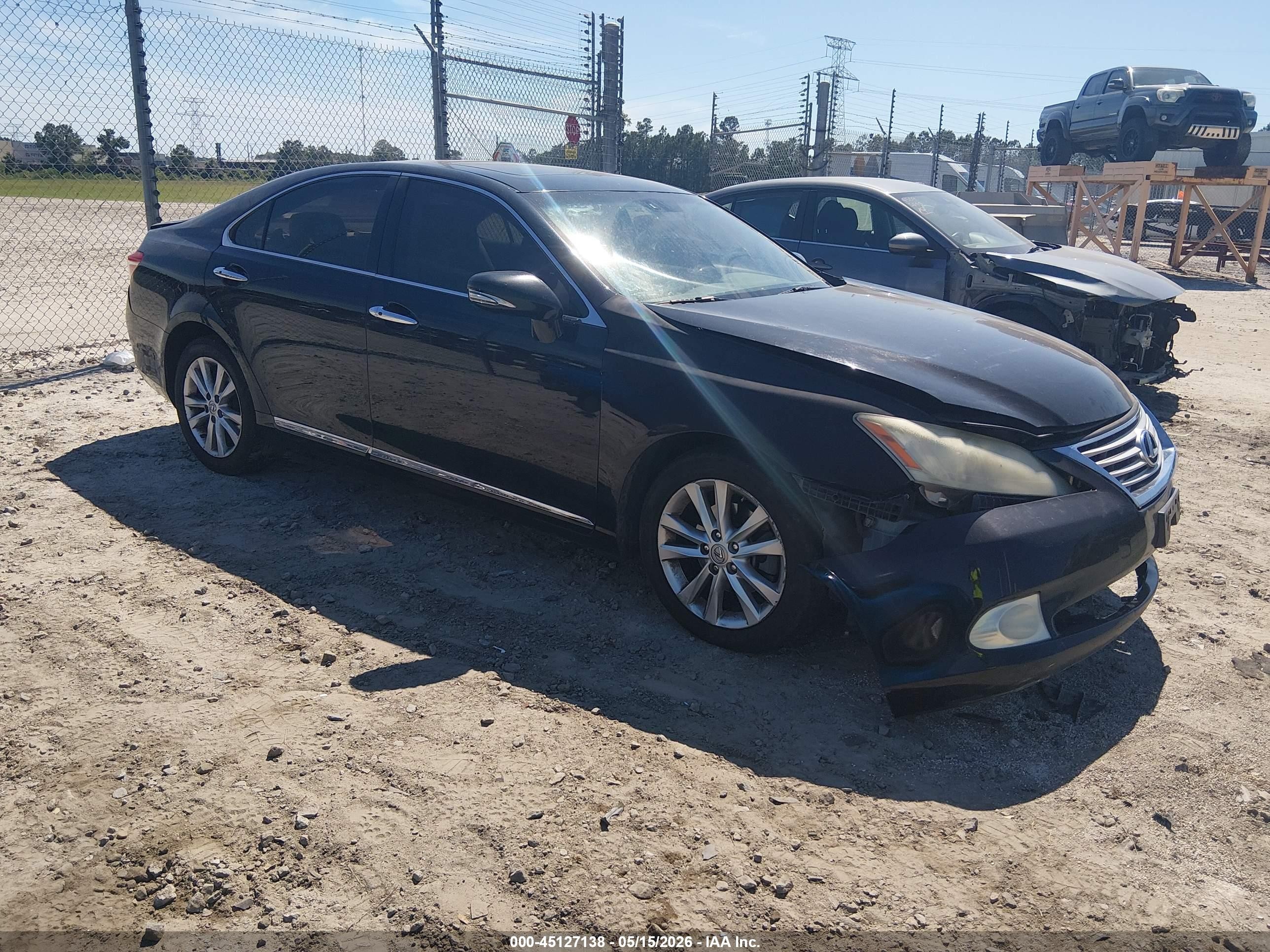 2011 Lexus Es 350   Black vin: JTHBK1EG3B2466929