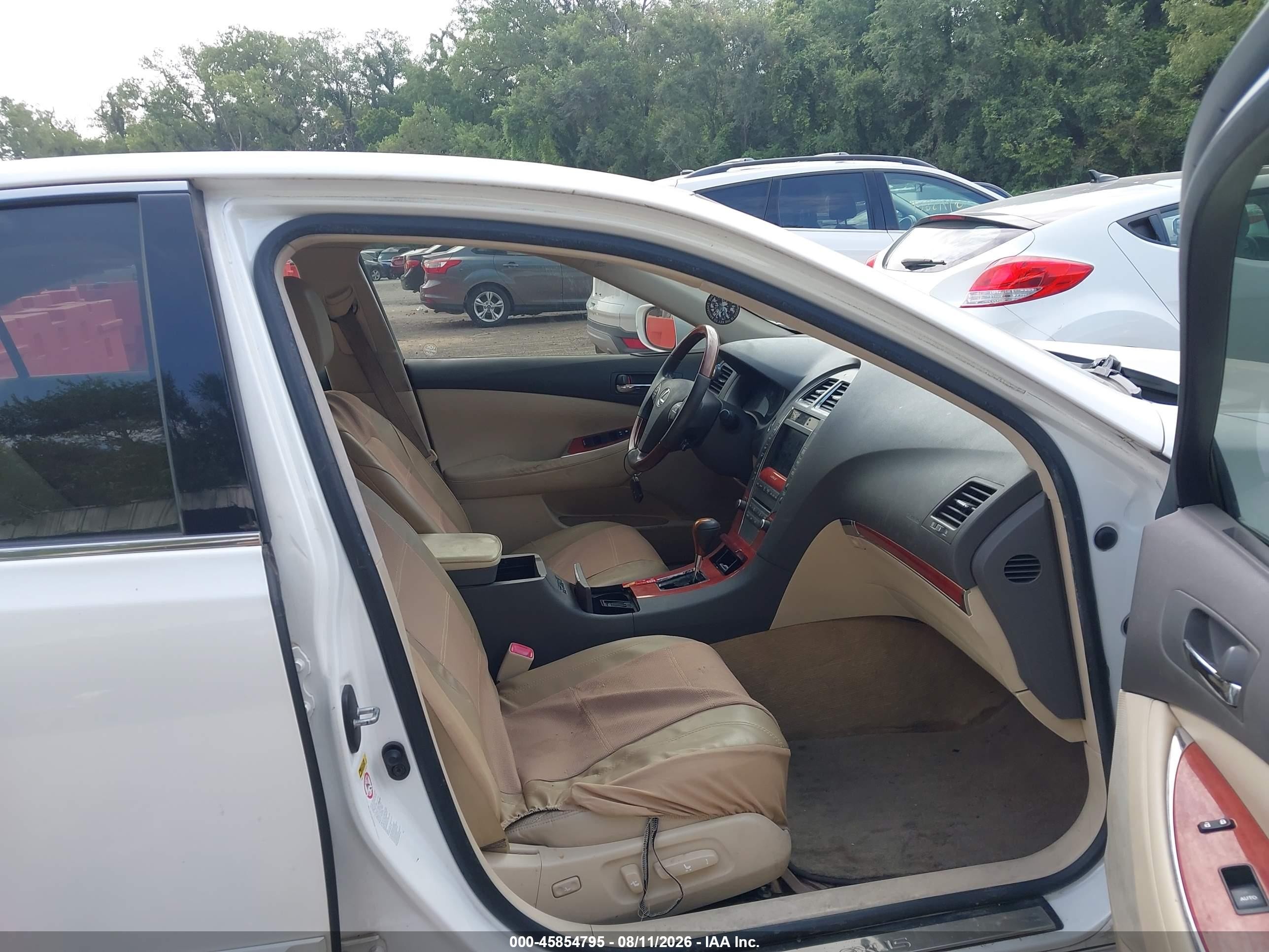2012 Lexus Es 350   White vin: JTHBK1EG3C2505097