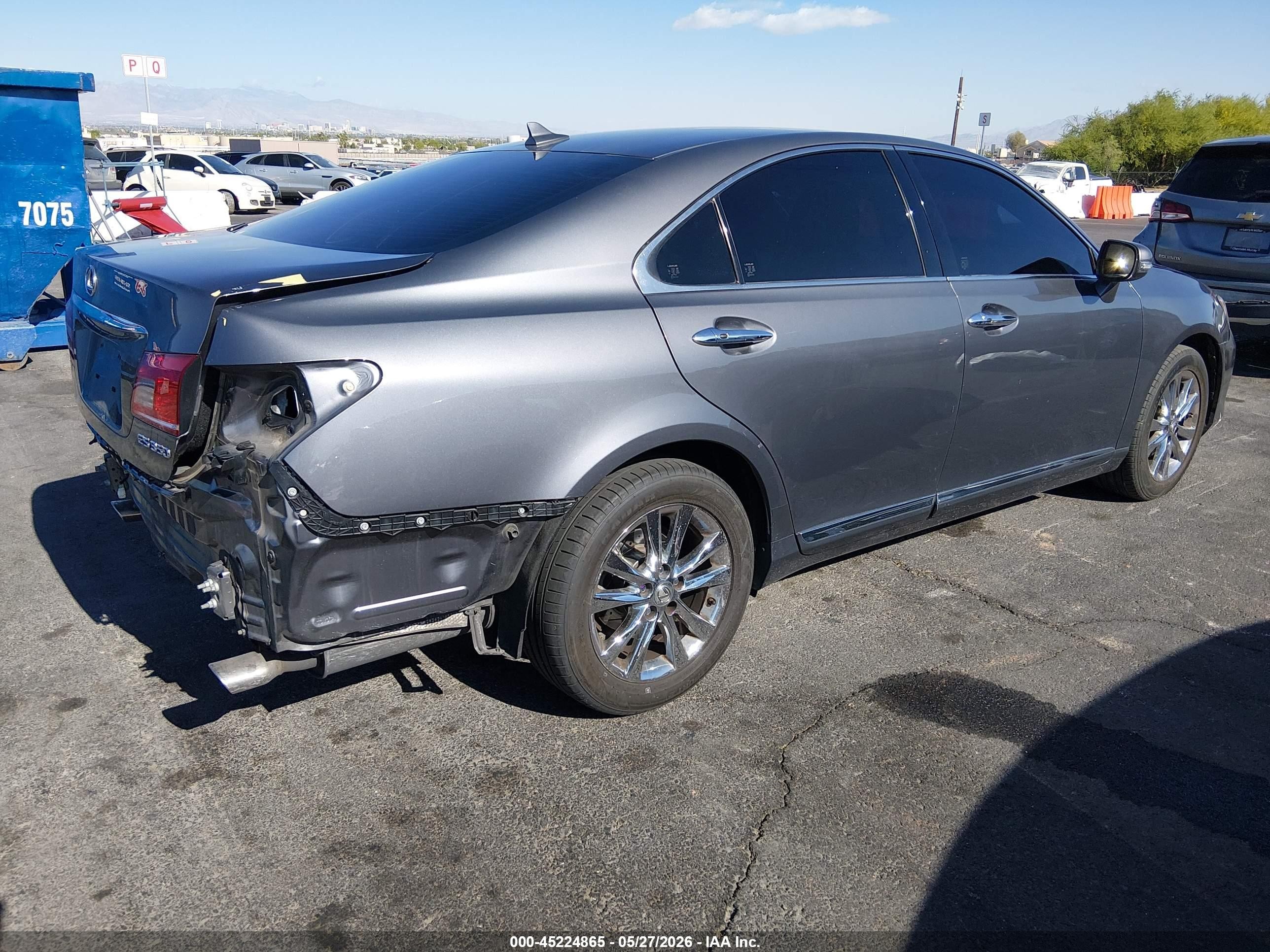 2012 Lexus Es 350 Gray vin: JTHBK1EG3C2505228